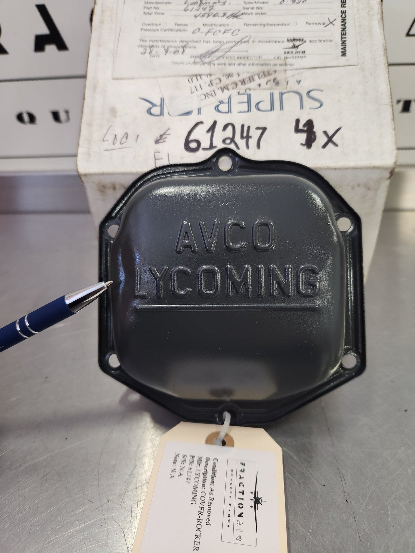 61247 LYCOMING COVER - ROCKER BOX | FractionAIR Parts - Aircraft Parts & Accessories