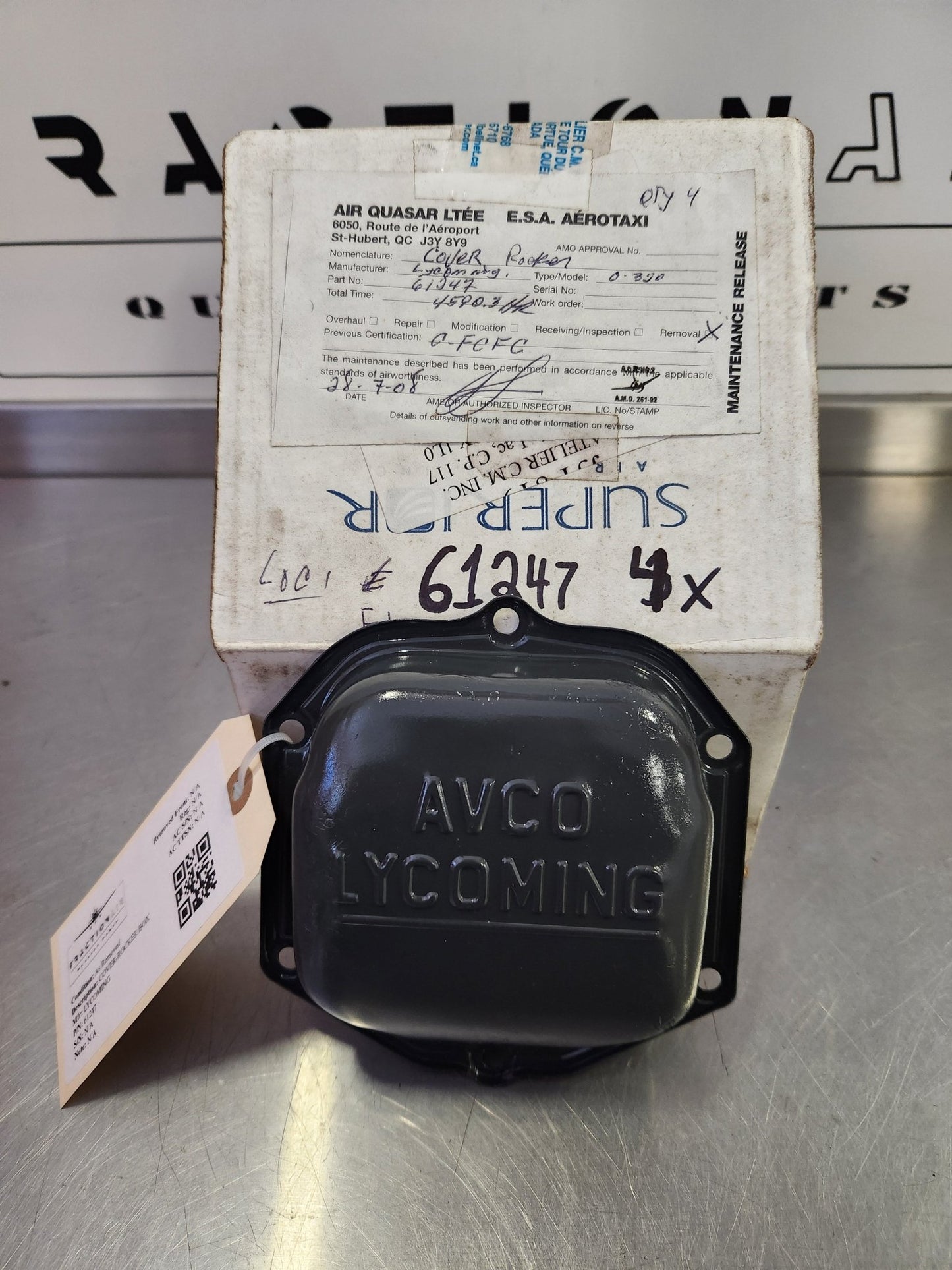 61247 LYCOMING COVER - ROCKER BOX | FractionAIR Parts - Aircraft Parts & Accessories