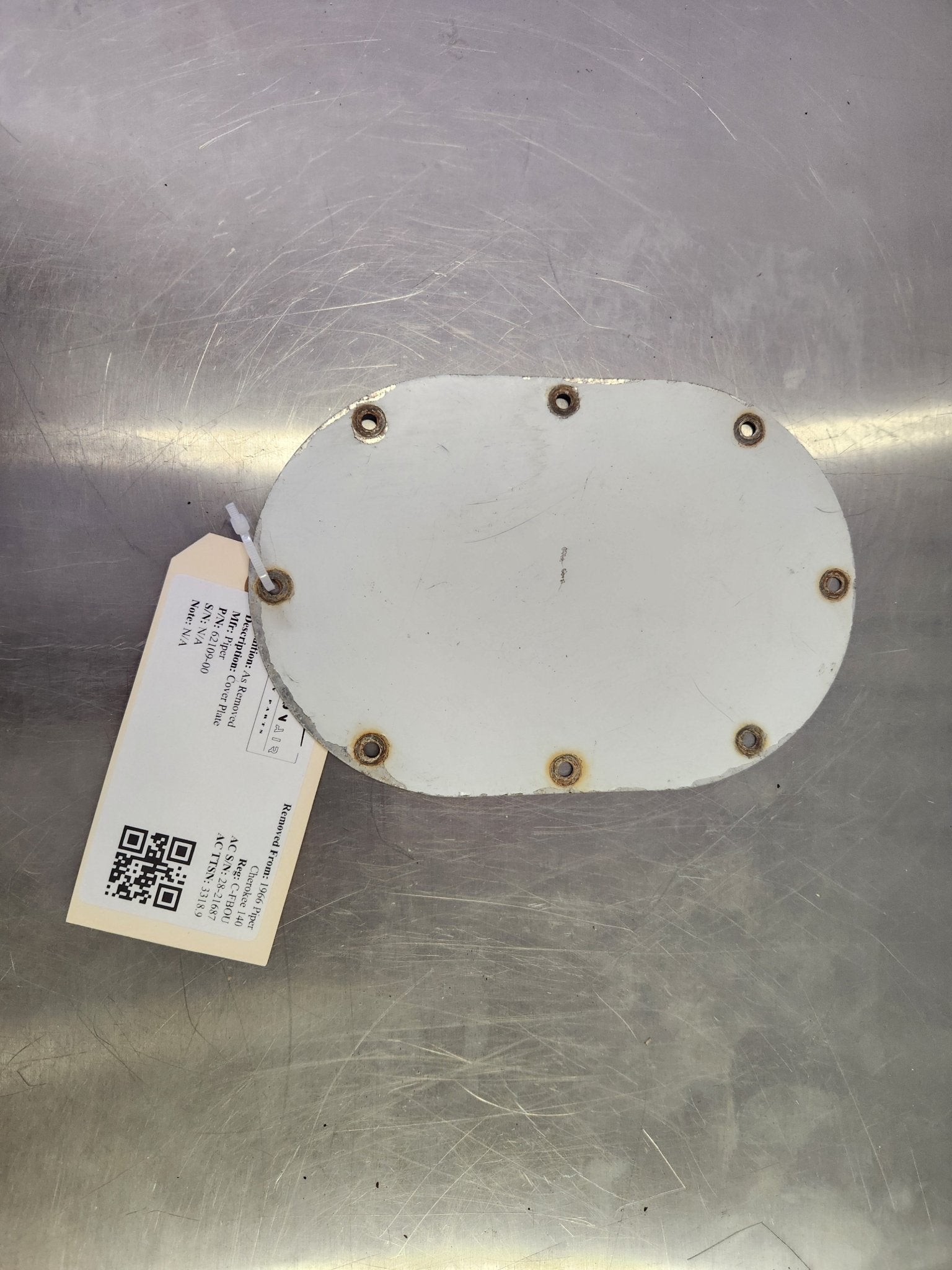62109 - 00 Piper Cover Plate | FractionAIR Parts - Aircraft Parts & Accessories