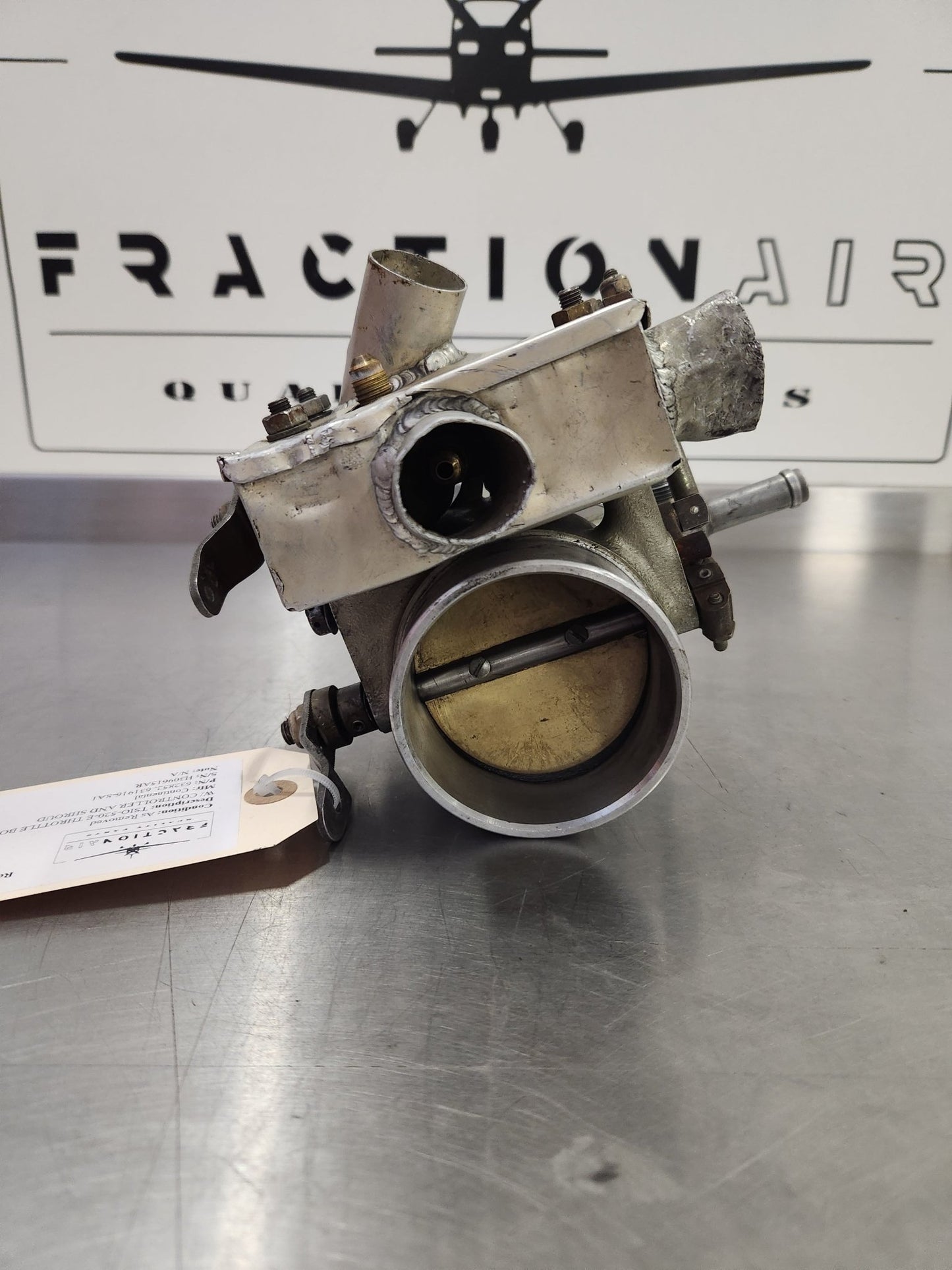 632852, 631916 - 8A1 Continental TSIO - 520 - E THROTTLE BODY ASSY W/ CONTROLLER AND SHROUD | FractionAIR Parts - Aircraft Parts & Accessories