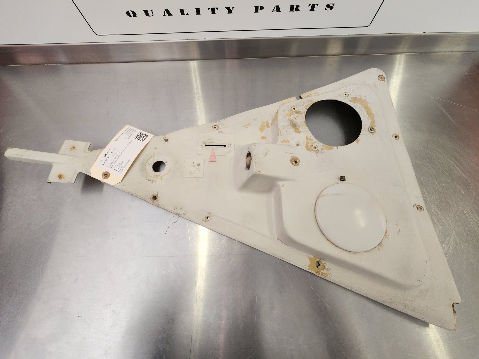 63428 - 13 Piper Top Cabin Panel Assy with Speaker Cutout | FractionAIR Parts - Aircraft Parts & Accessories