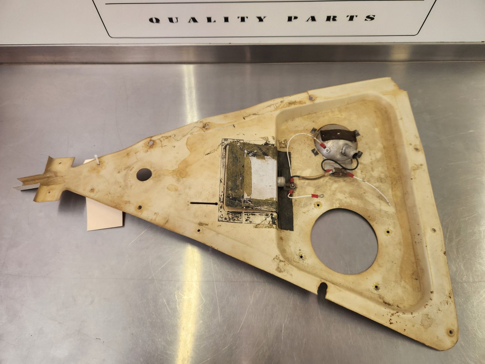 63428 - 13 Piper Top Cabin Panel Assy with Speaker Cutout | FractionAIR Parts - Aircraft Parts & Accessories