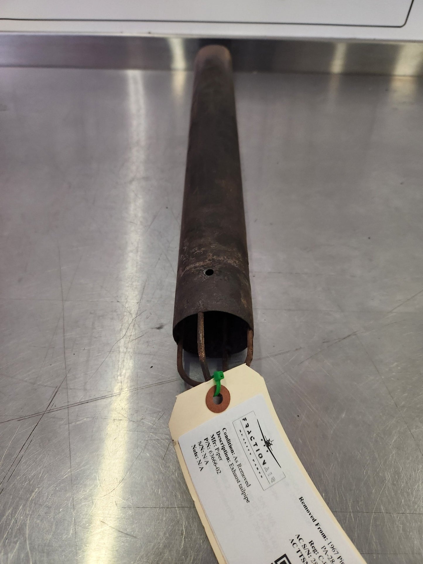 63666 - 02 Piper Exhaust tailpipe | FractionAIR Parts - Aircraft Parts & Accessories