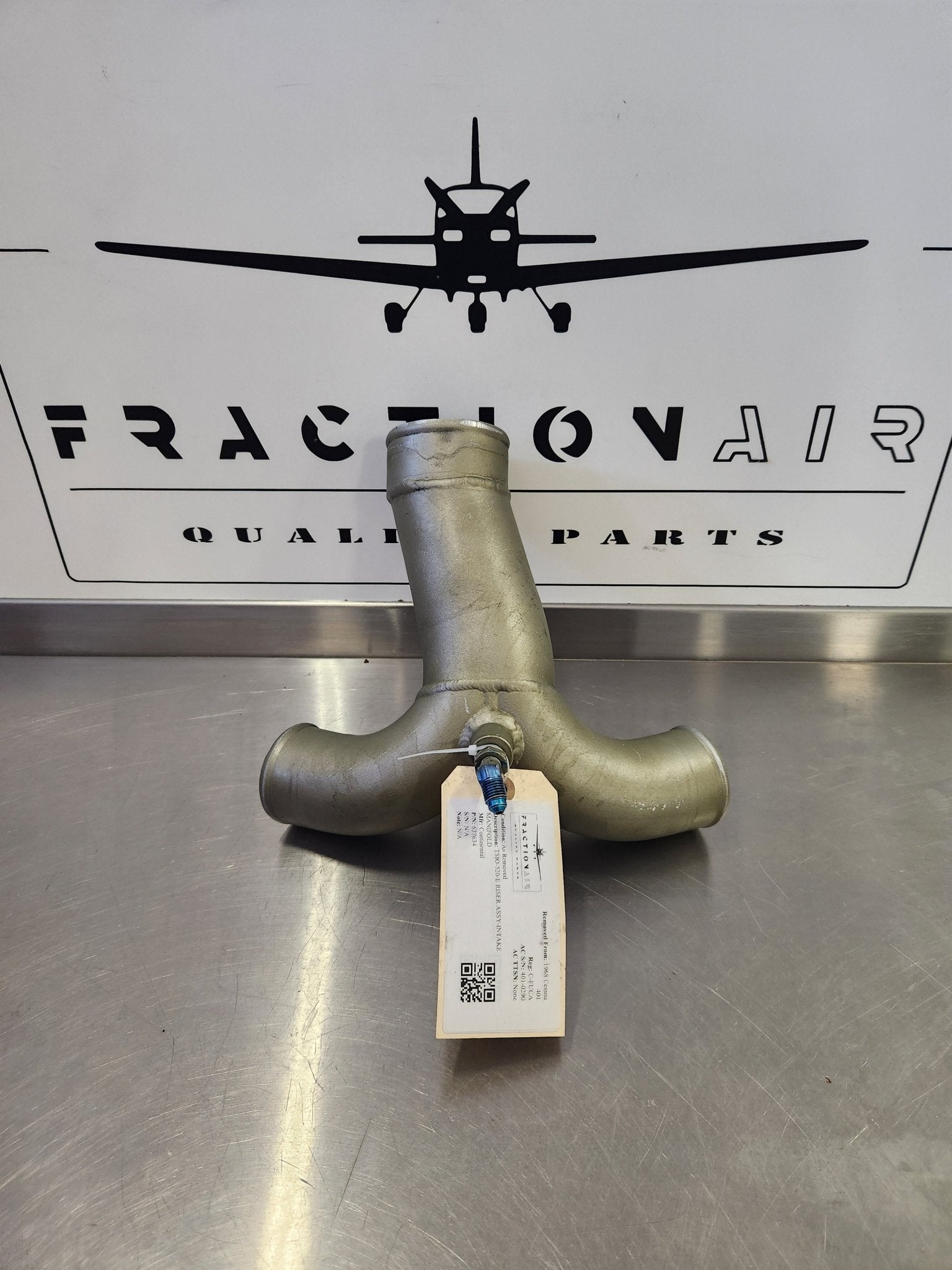637634 Continental TSIO - 520 - E RISER ASSY - INTAKE MANIFOLD | FractionAIR Parts - Aircraft Parts & Accessories