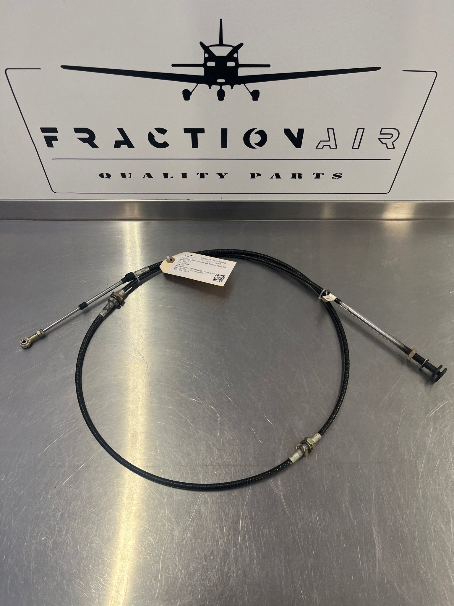 653 - 606 Cabin Temperature Control Cable ASSY (Length: 78") | FractionAIR inc. - Aircraft Parts & Accessories