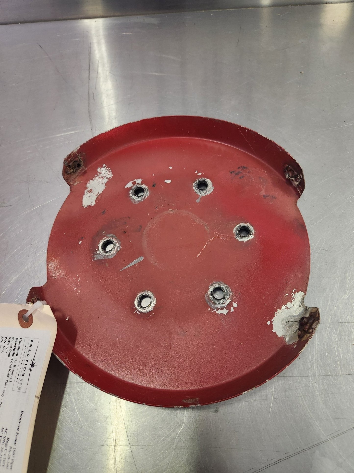 66630 - 00 Plate assy - Propeller mount front | FractionAIR Parts - Aircraft Parts & Accessories