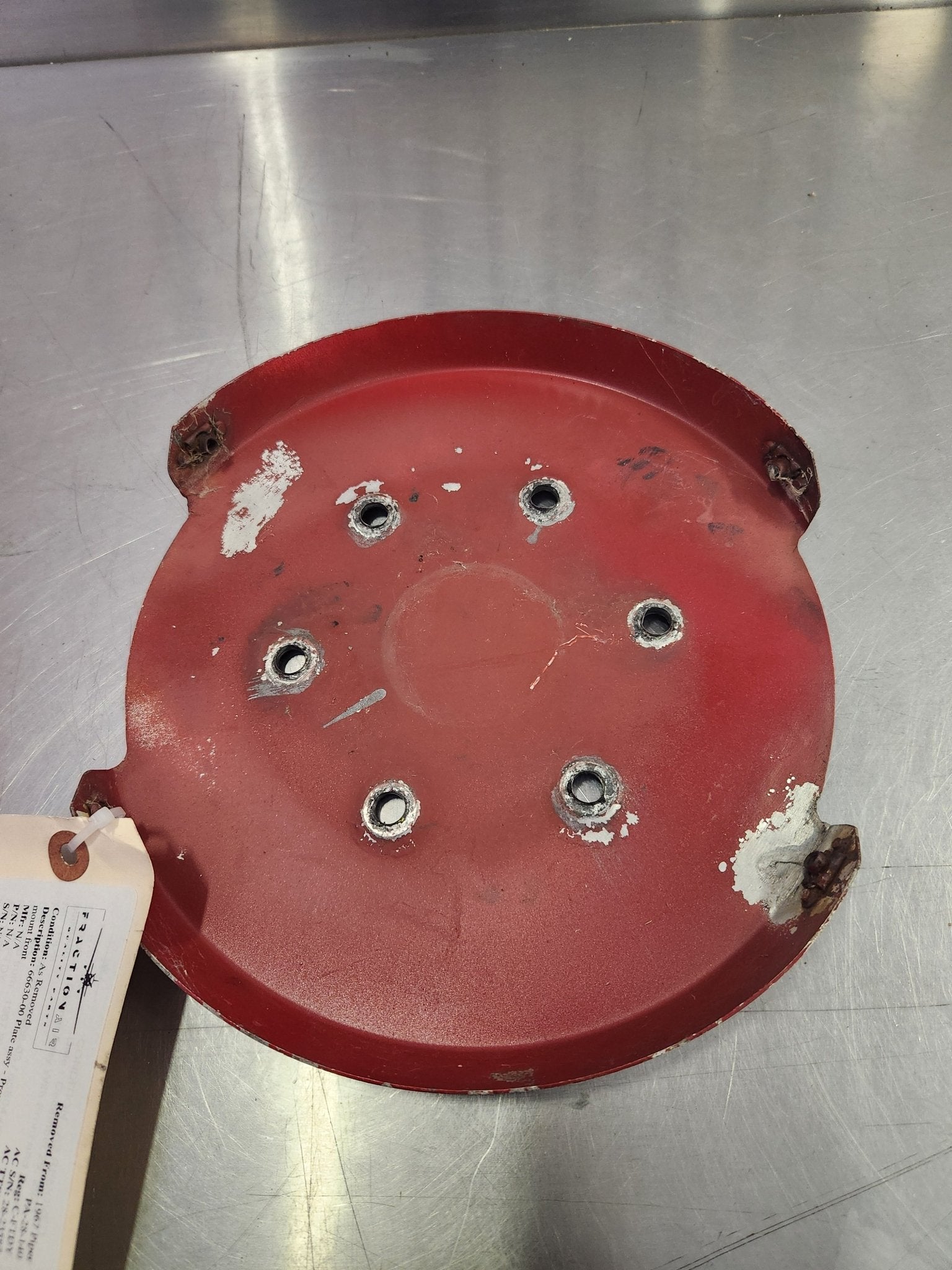 66630 - 00 Plate assy - Propeller mount front | FractionAIR Parts - Aircraft Parts & Accessories