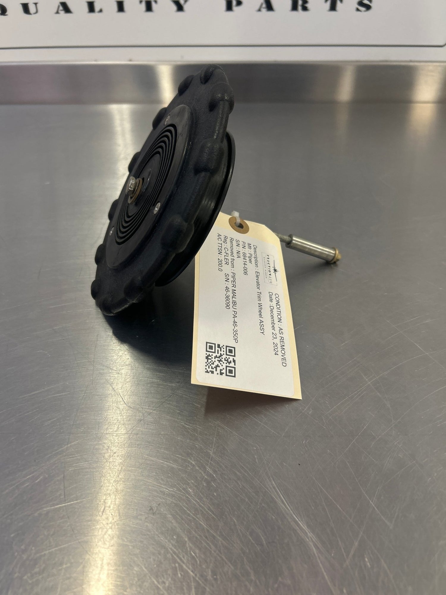 68414 - 006 Elevator Trim Wheel ASSY | FractionAIR Parts - Aircraft Parts & Accessories