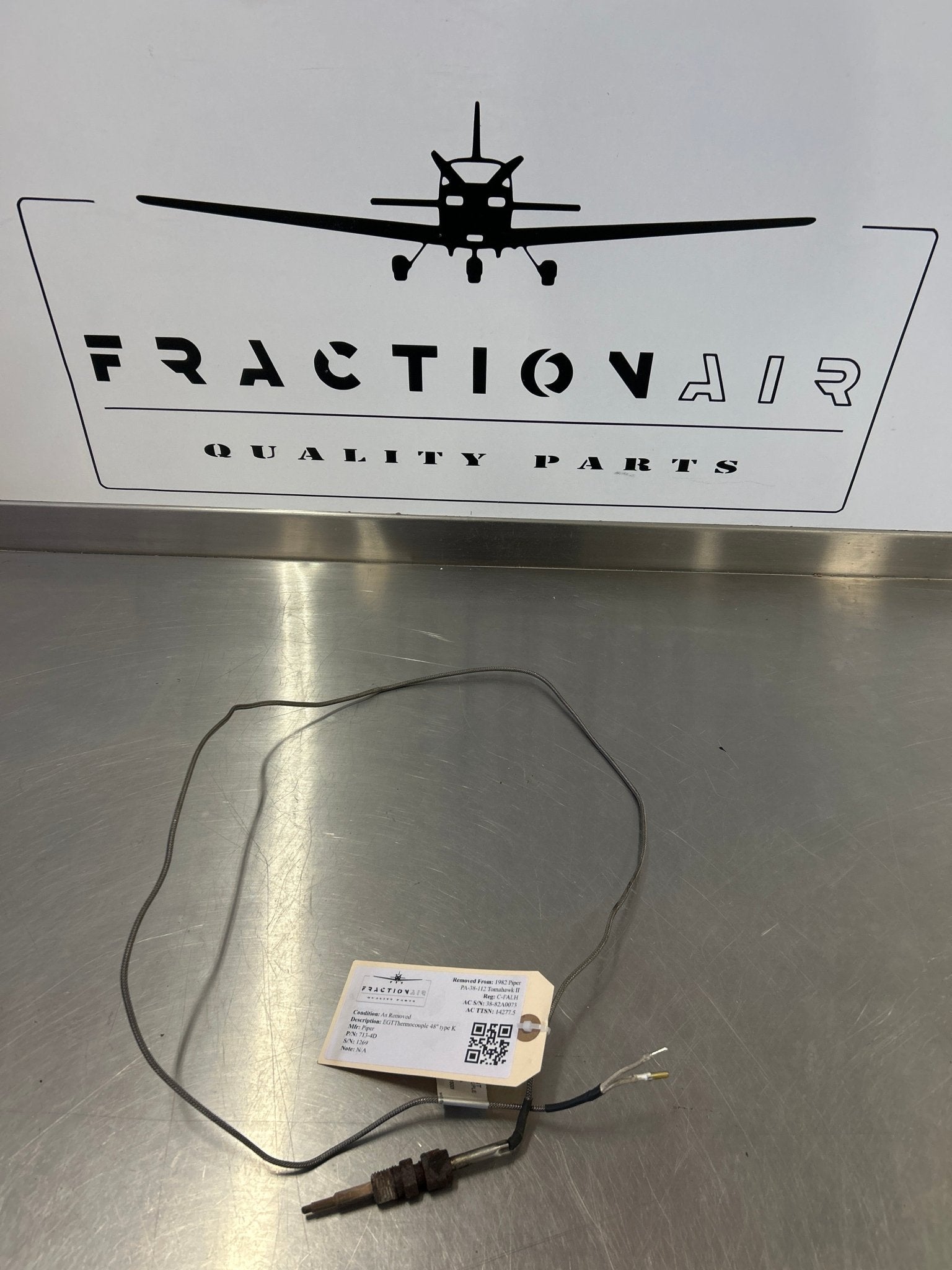 713 - 4D Piper EGT Thermocouple 48'' type K | FractionAIR Parts - Aircraft Parts & Accessories