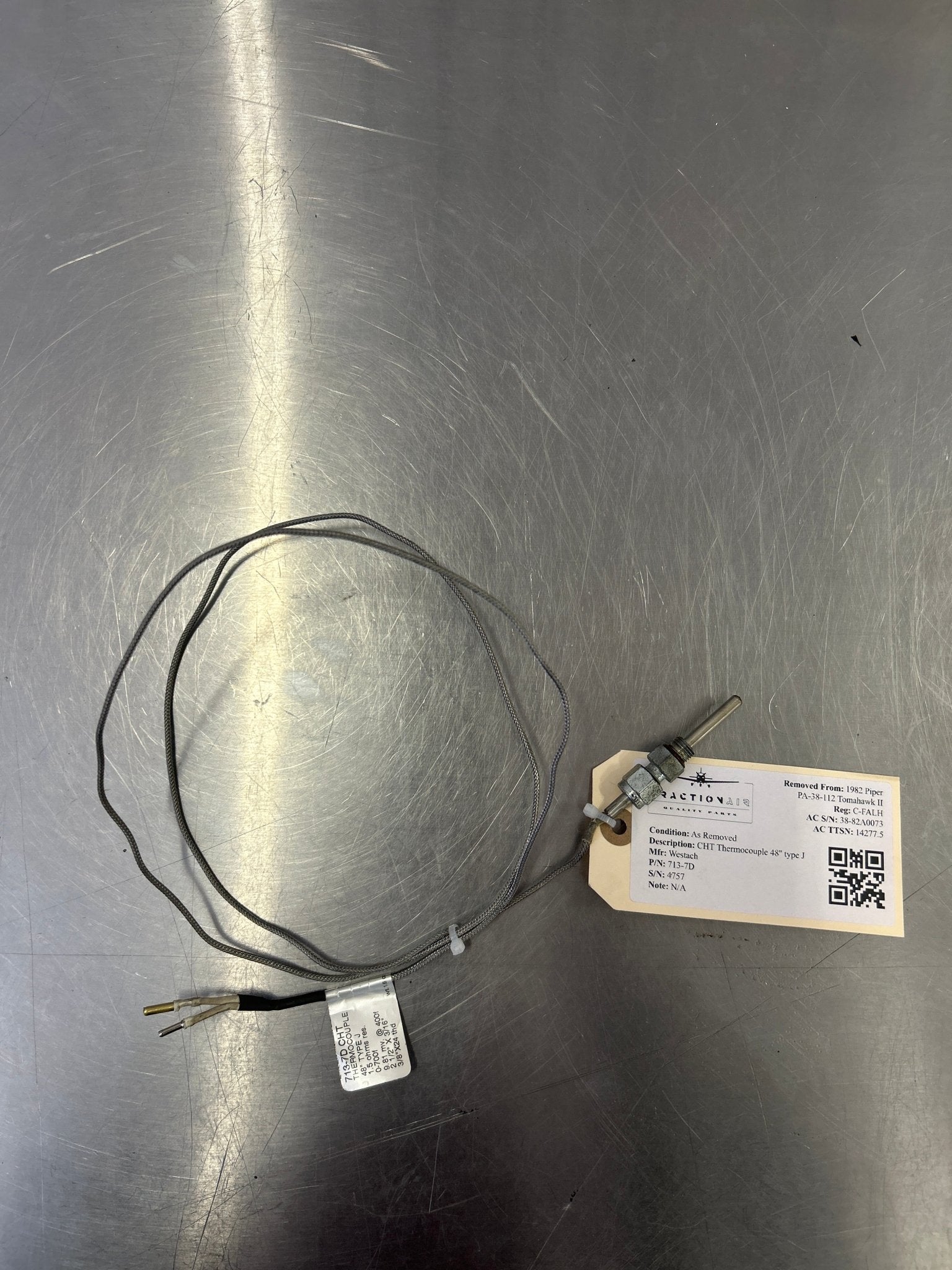 713 - 7D Westach CHT Thermocouple 48'' type J | FractionAIR Parts - Aircraft Parts & Accessories