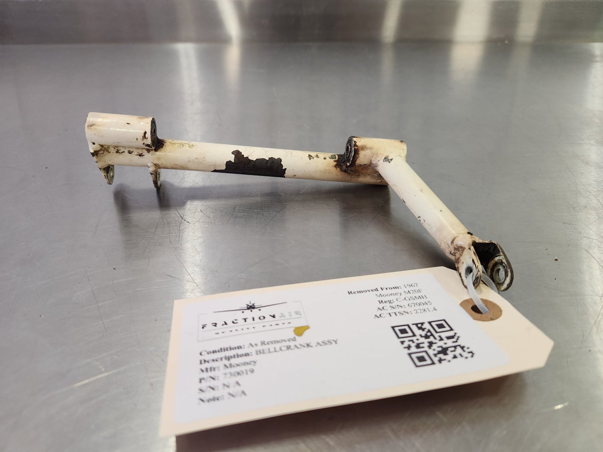 730019 Mooney BELLCRANK ASSY | FractionAIR Parts - Aircraft Parts & Accessories