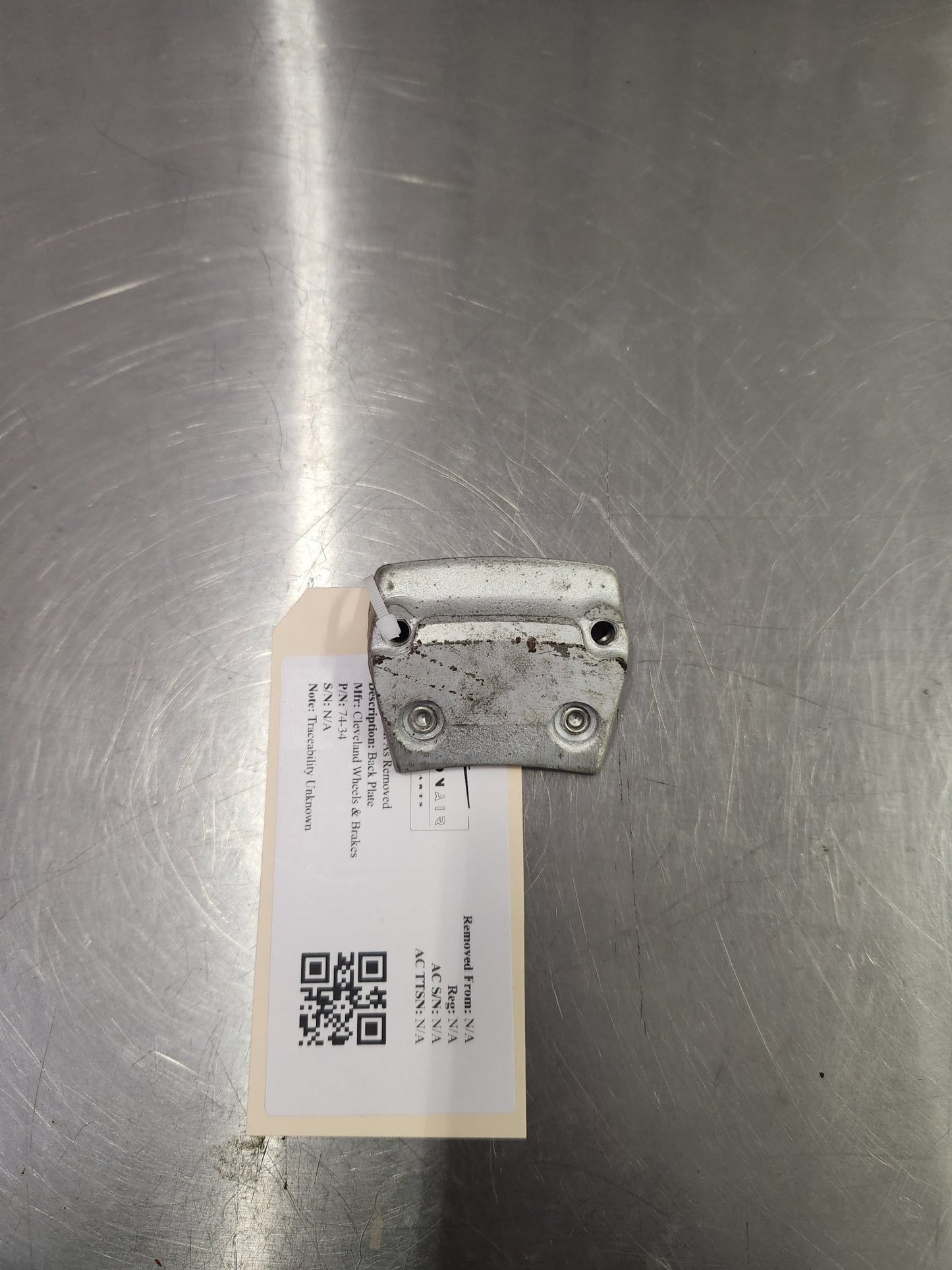 74 - 34 Cleveland Wheels & Brakes Back Plate 074 - 03400 | FractionAIR Parts - Aircraft Parts & Accessories