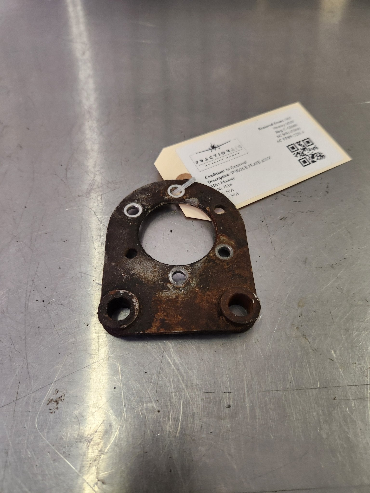 7516 Mooney TORQUE PLATE ASSY | FractionAIR Parts - Aircraft Parts & Accessories