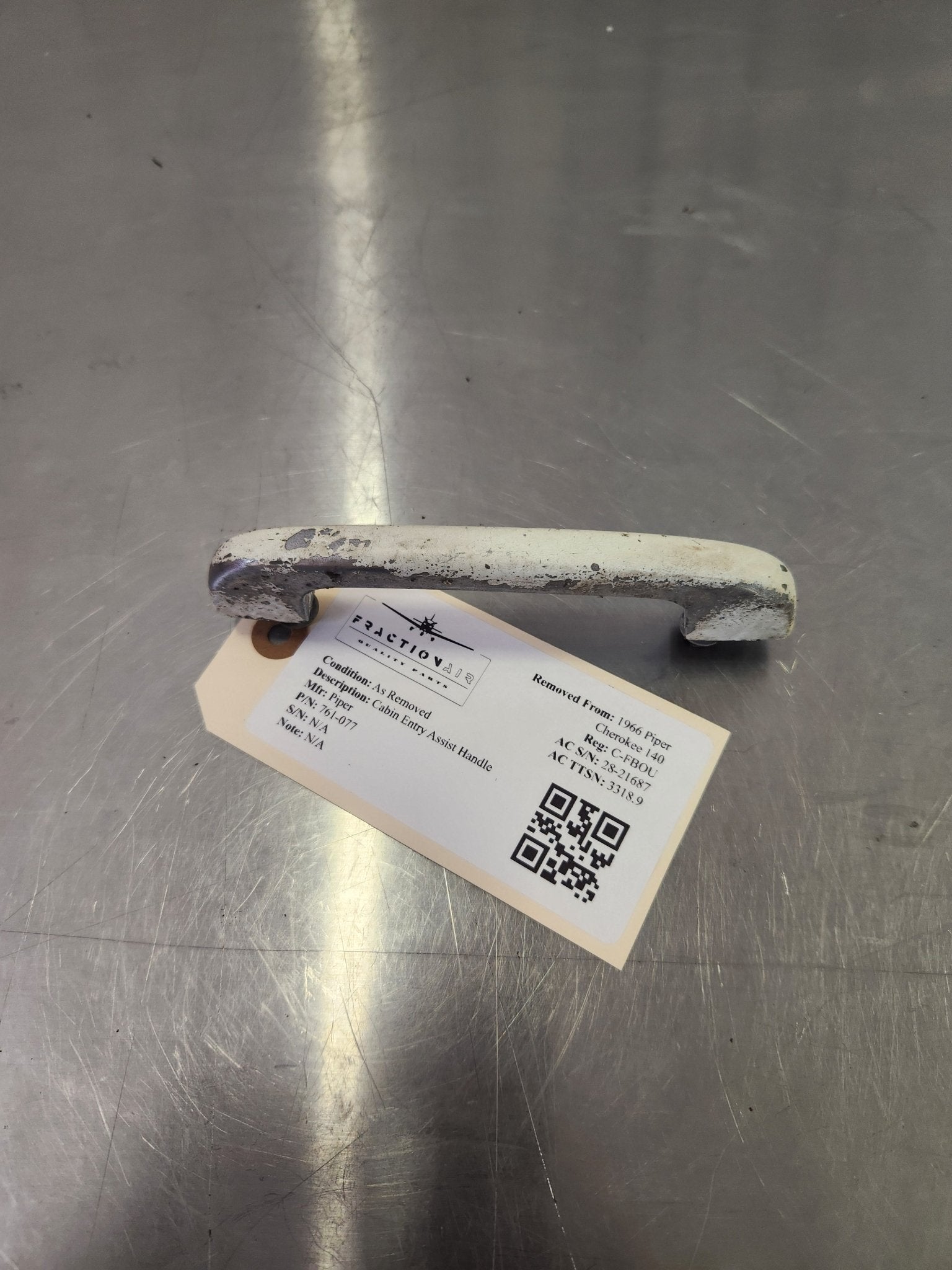 761 - 077 Piper Cabin Entry Assist Handle | FractionAIR Parts - Aircraft Parts & Accessories