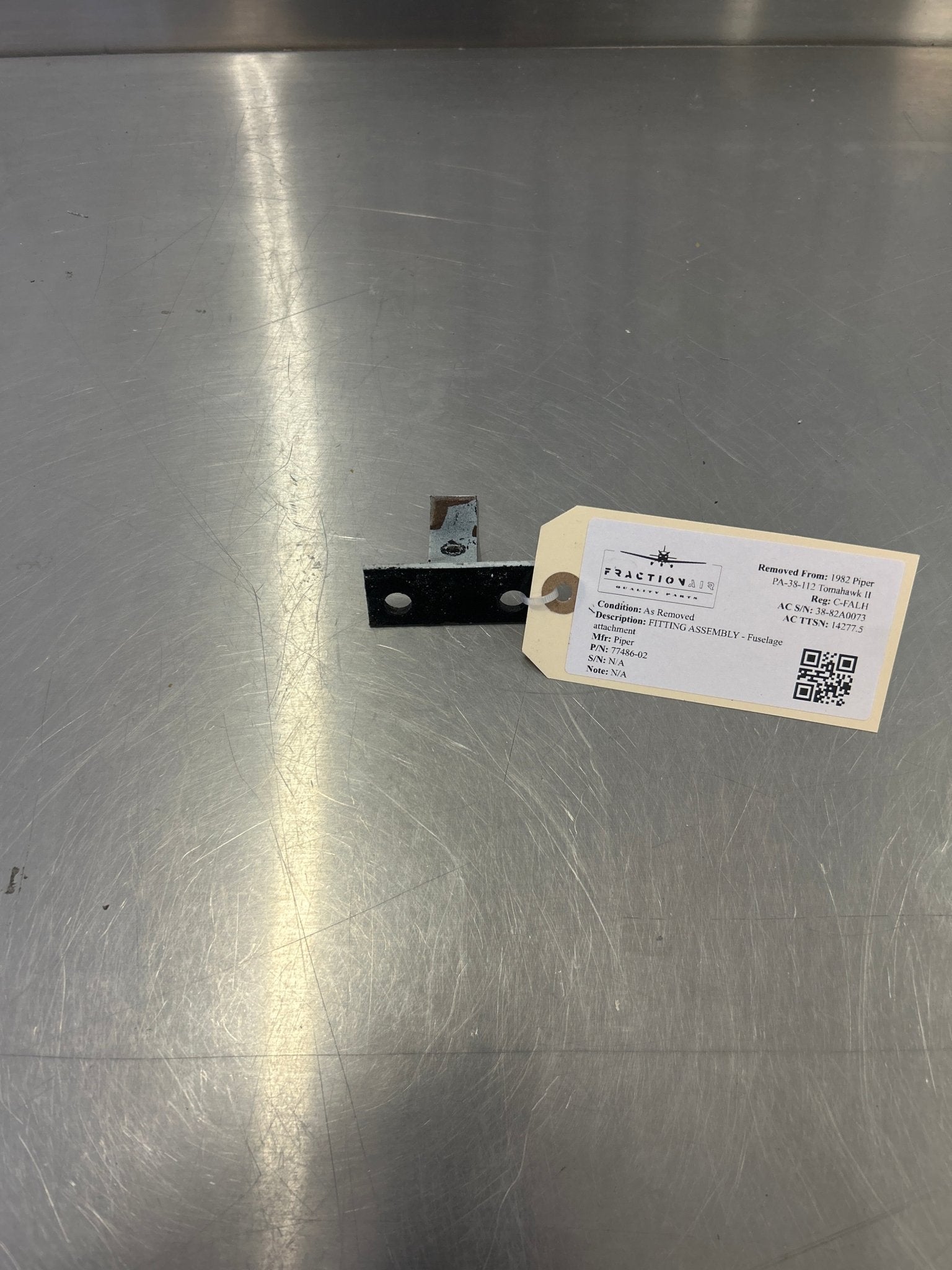 77486 - 02 Piper FITTING ASSEMBLY - Fuselage attachment | FractionAIR Parts - Aircraft Parts & Accessories