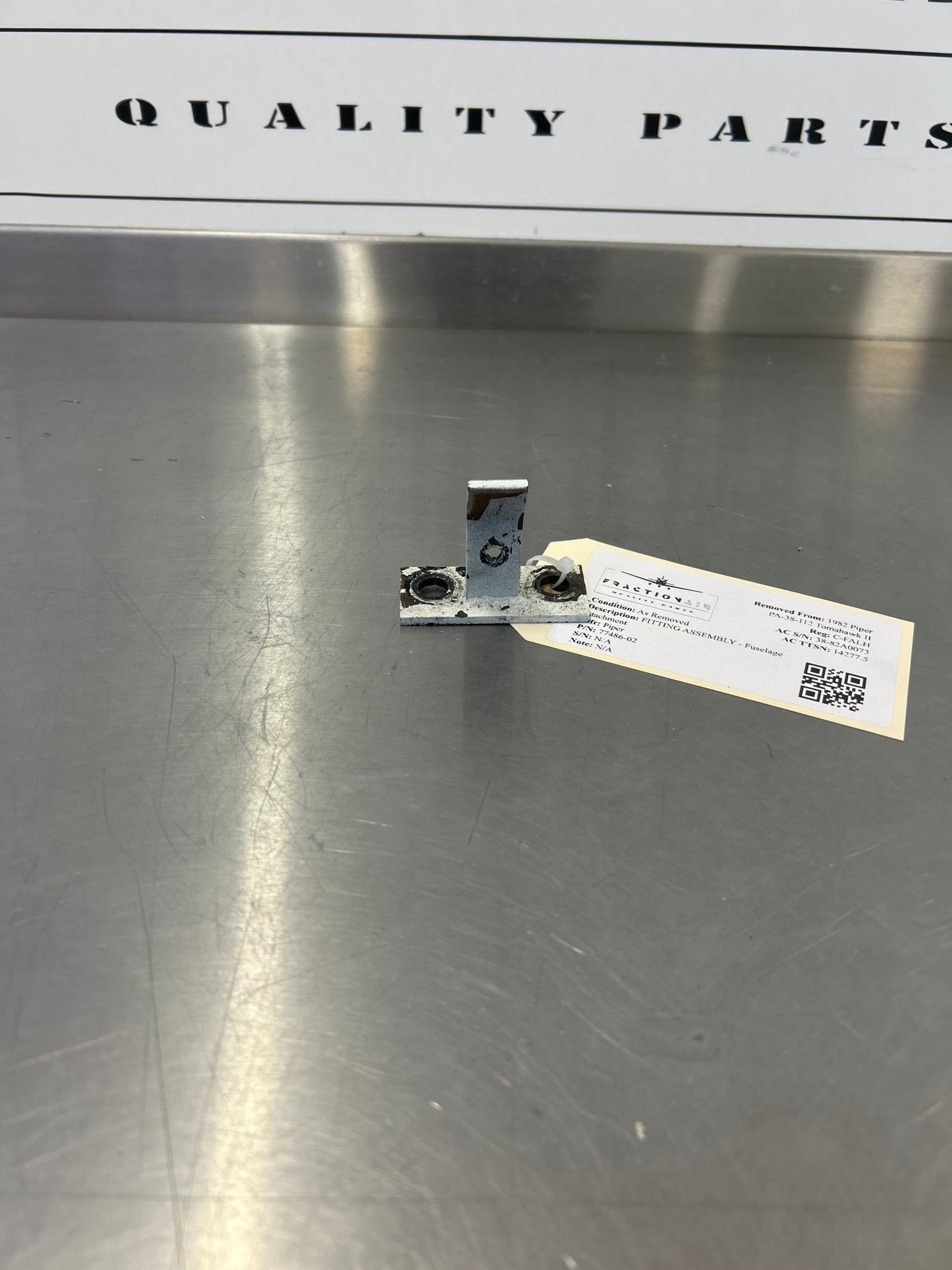 77486 - 02 Piper FITTING ASSEMBLY - Fuselage attachment | FractionAIR Parts - Aircraft Parts & Accessories