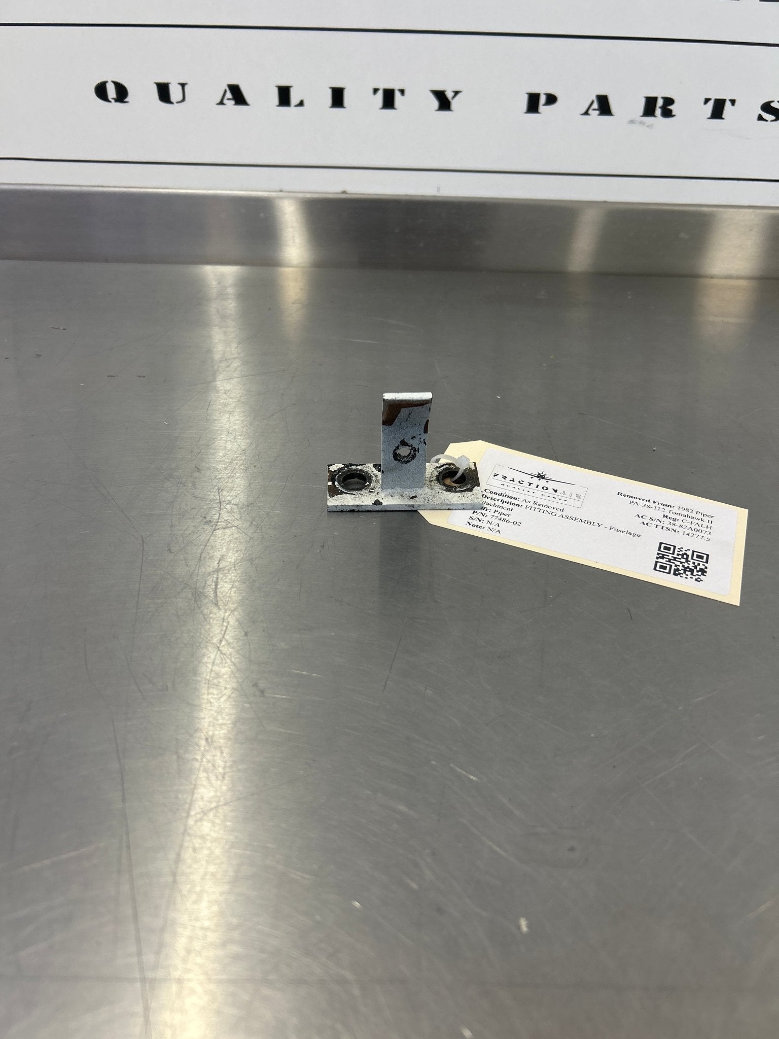 77486 - 02 Piper FITTING ASSEMBLY - Fuselage attachment | FractionAIR Parts - Aircraft Parts & Accessories