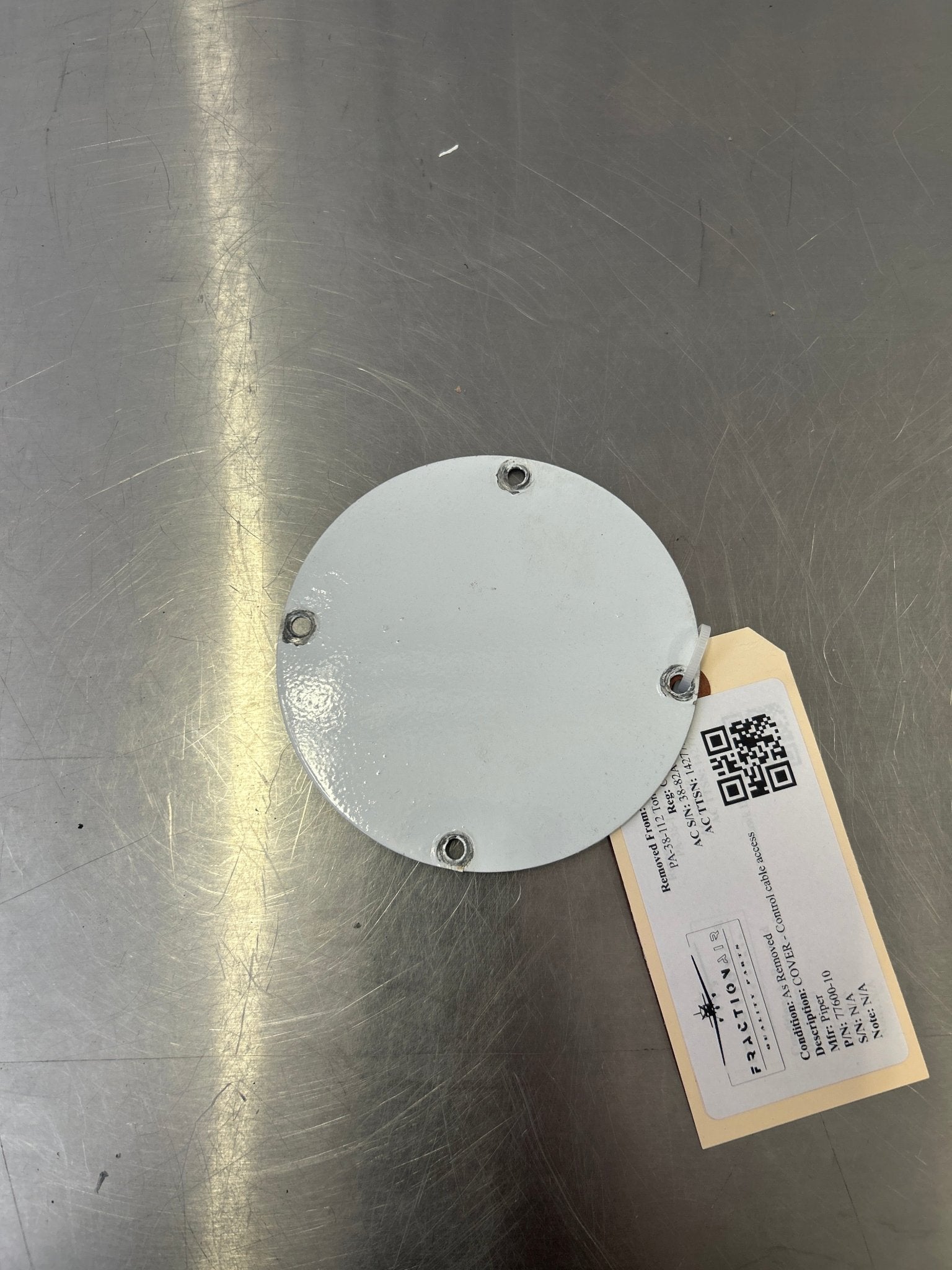 77600 - 10 Piper COVER - Control cable access | FractionAIR Parts - Aircraft Parts & Accessories
