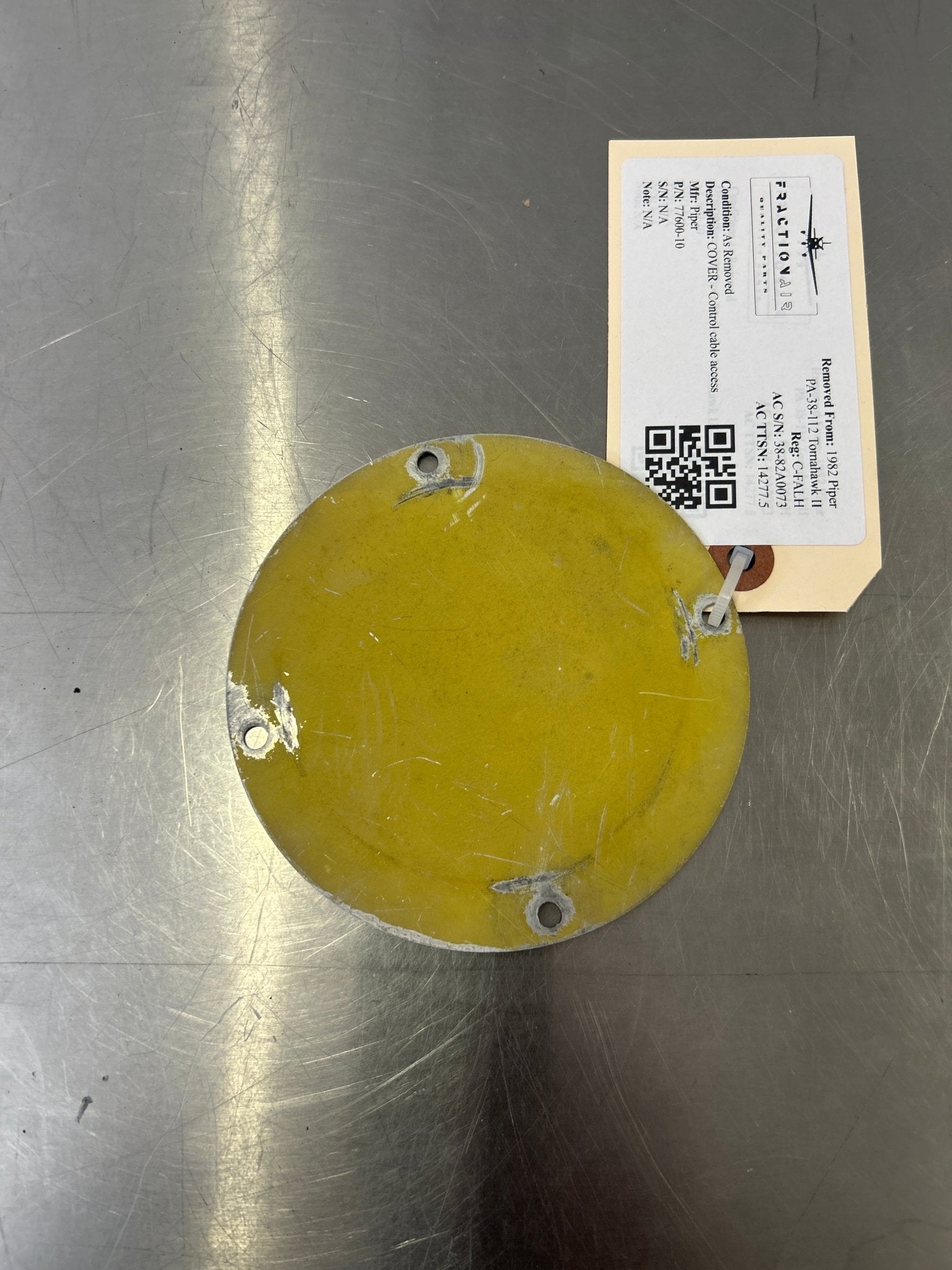 77600 - 10 Piper COVER - Control cable access | FractionAIR Parts - Aircraft Parts & Accessories