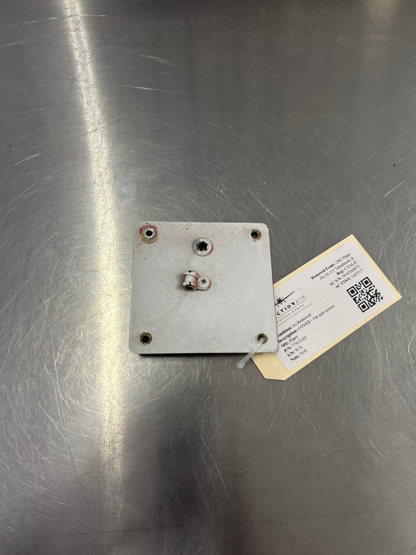 77632 - 03 Piper COVER - Fin spar access | FractionAIR Parts - Aircraft Parts & Accessories