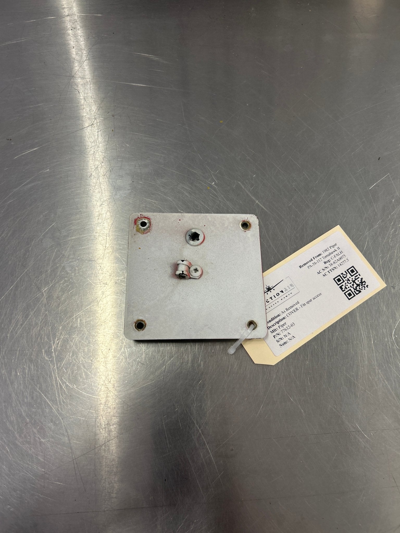 77632 - 03 Piper COVER - Fin spar access | FractionAIR Parts - Aircraft Parts & Accessories