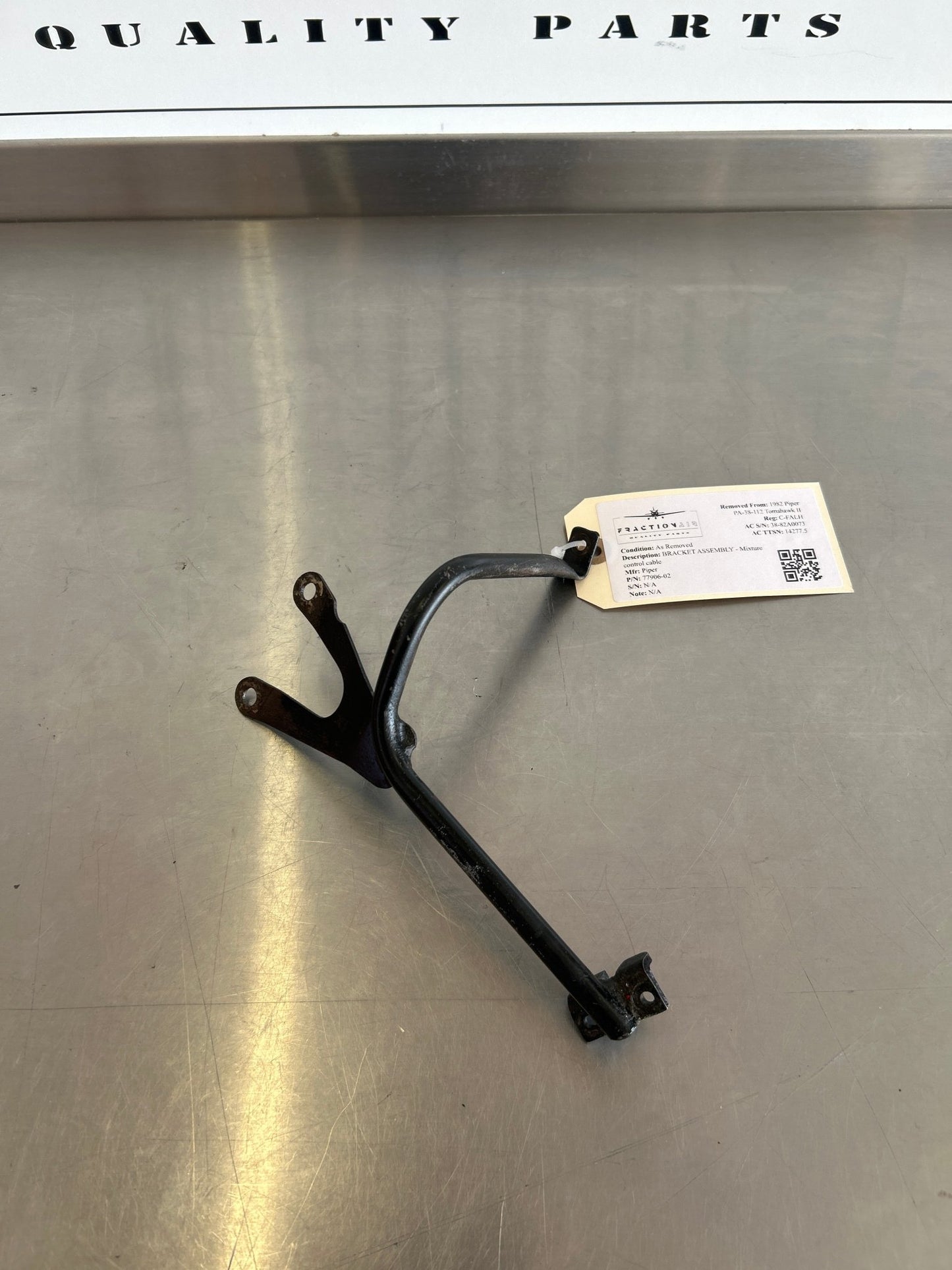 77906 - 02 Piper BRACKET ASSEMBLY - Mixture control cable | FractionAIR Parts - Aircraft Parts & Accessories