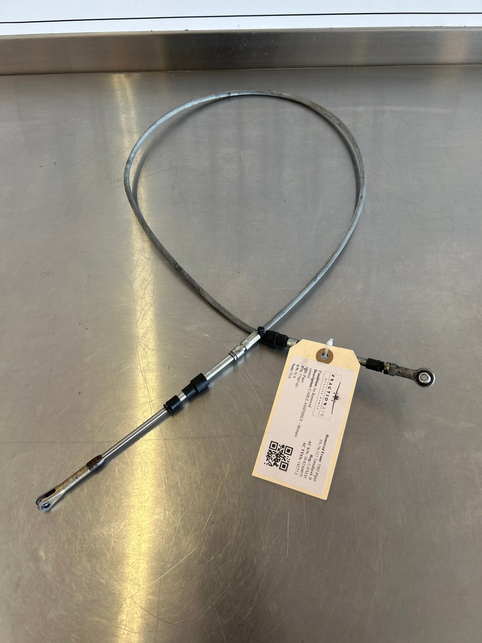 77907 - 03 Piper CABLE ASSEMBLY - Mixture control | FractionAIR Parts - Aircraft Parts & Accessories
