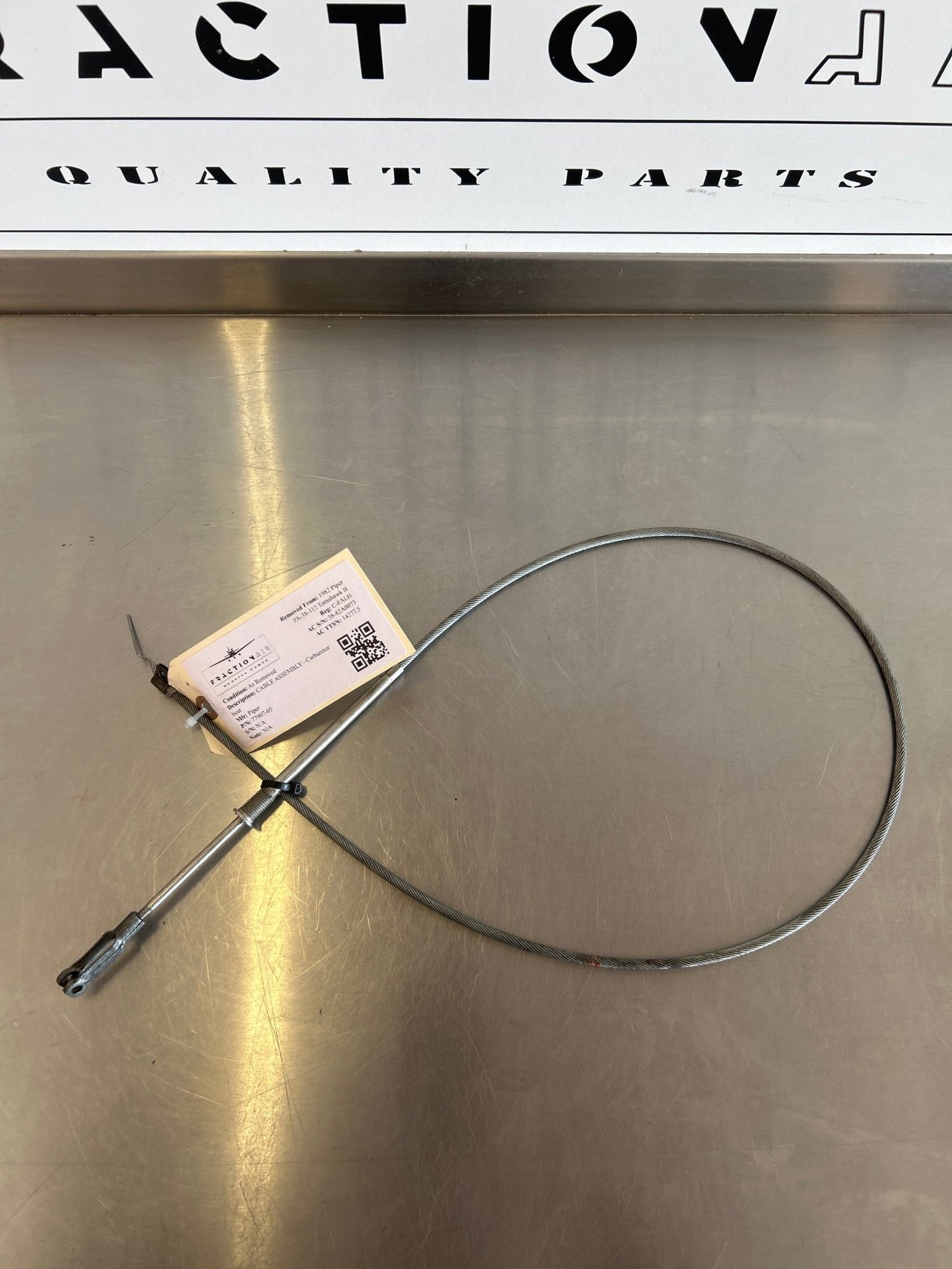 77907 - 05 Piper CABLE ASSEMBLY - Carburetor heat | FractionAIR Parts - Aircraft Parts & Accessories