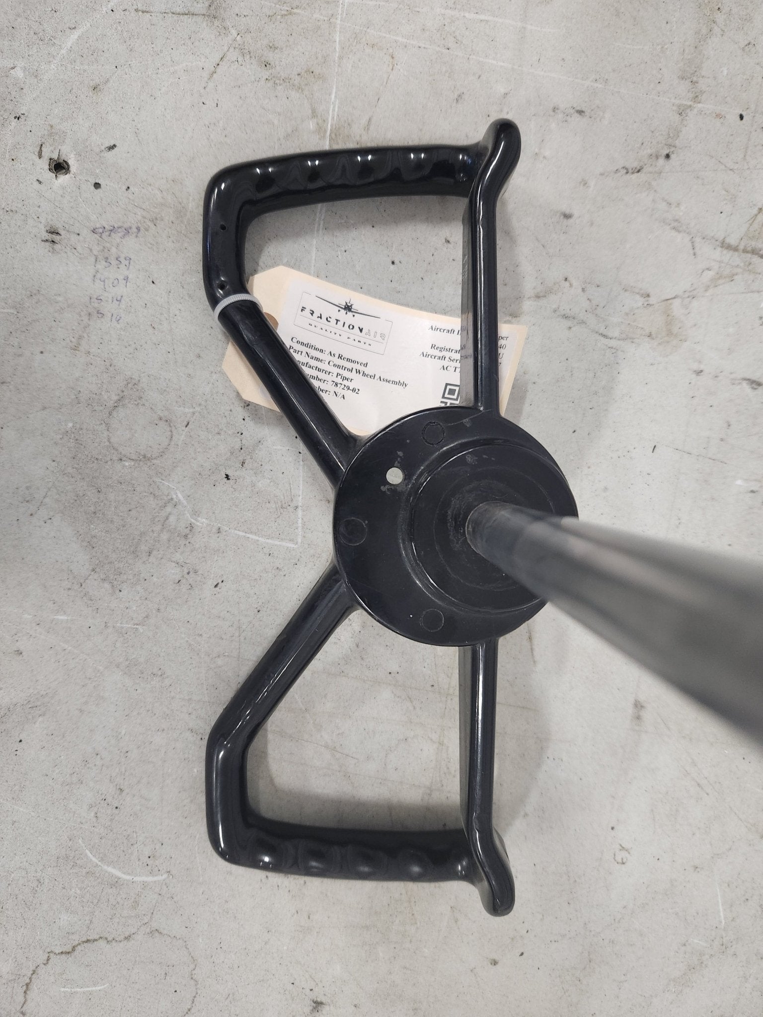 78729 - 02 Piper Control Wheel Assembly / Yoke | FractionAIR Parts - Aircraft Parts & Accessories