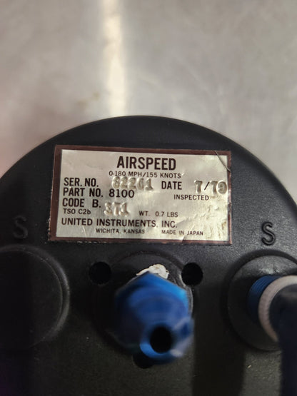 8100 United Instruments Airspeed indicator | FractionAIR Parts - Aircraft Parts & Accessories