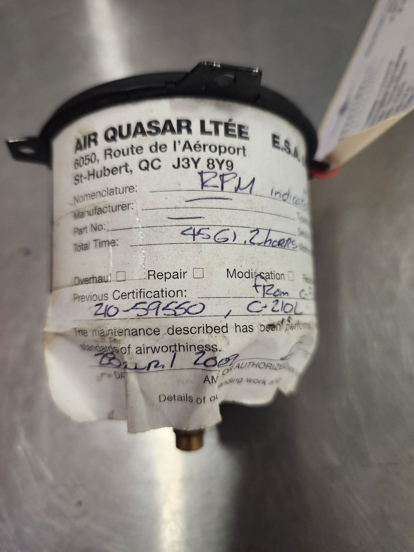 824276 Stewart - Warner Rpm Indicator | FractionAIR Parts - Aircraft Parts & Accessories