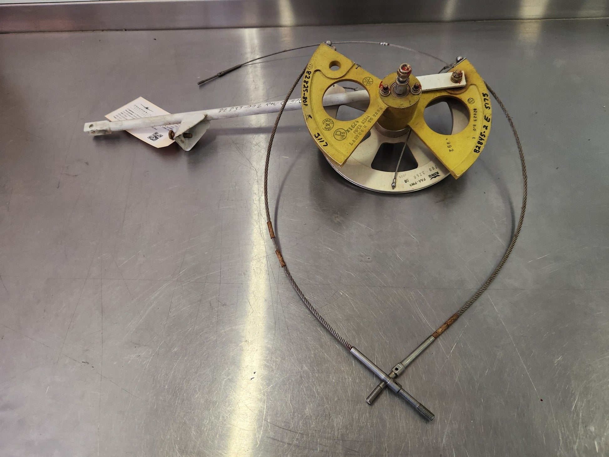 82845 - 002, 82833 - 002 Piper Sector Assy Elevator Quadran and Rod Assy Elevator Control | FractionAIR Parts - Aircraft Parts & Accessories