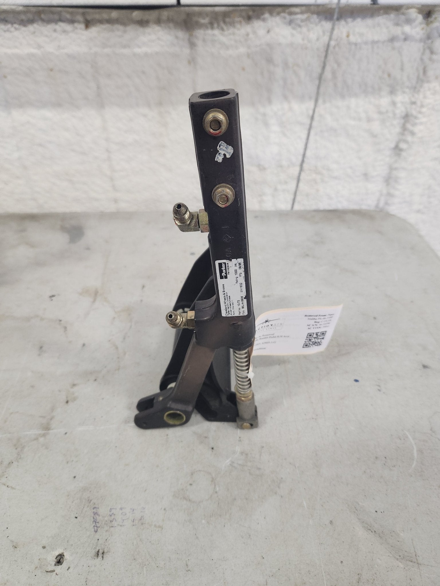 82853 - 003, 82805 - 3 - G Piper Rudder Pedal R/H Assy | FractionAIR Parts - Aircraft Parts & Accessories