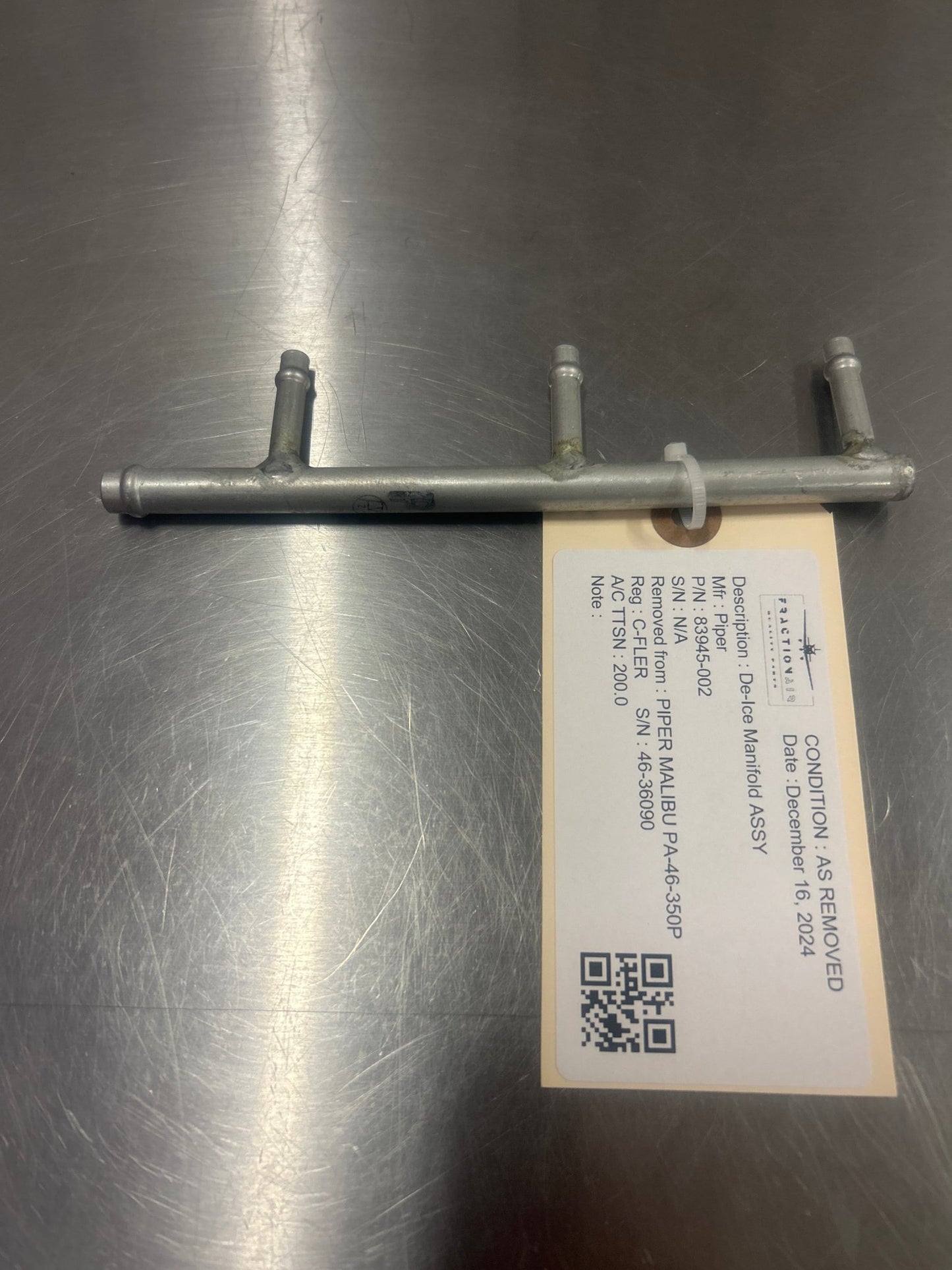 83945 - 002 De - Ice Manifold ASSY | FractionAIR Parts - Aircraft Parts & Accessories