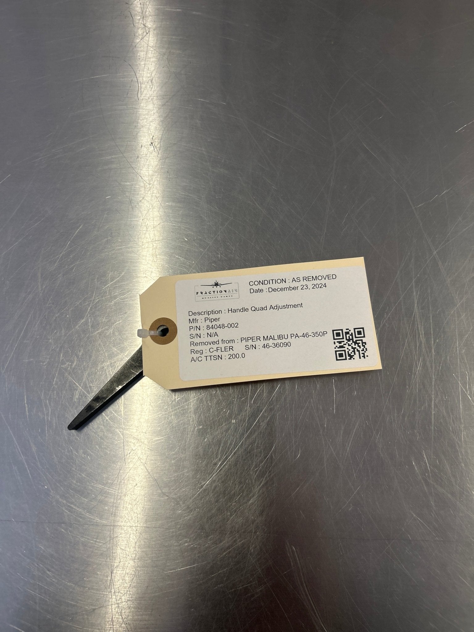 84048 - 002 Handle Quad Adjustment | FractionAIR Parts - Aircraft Parts & Accessories