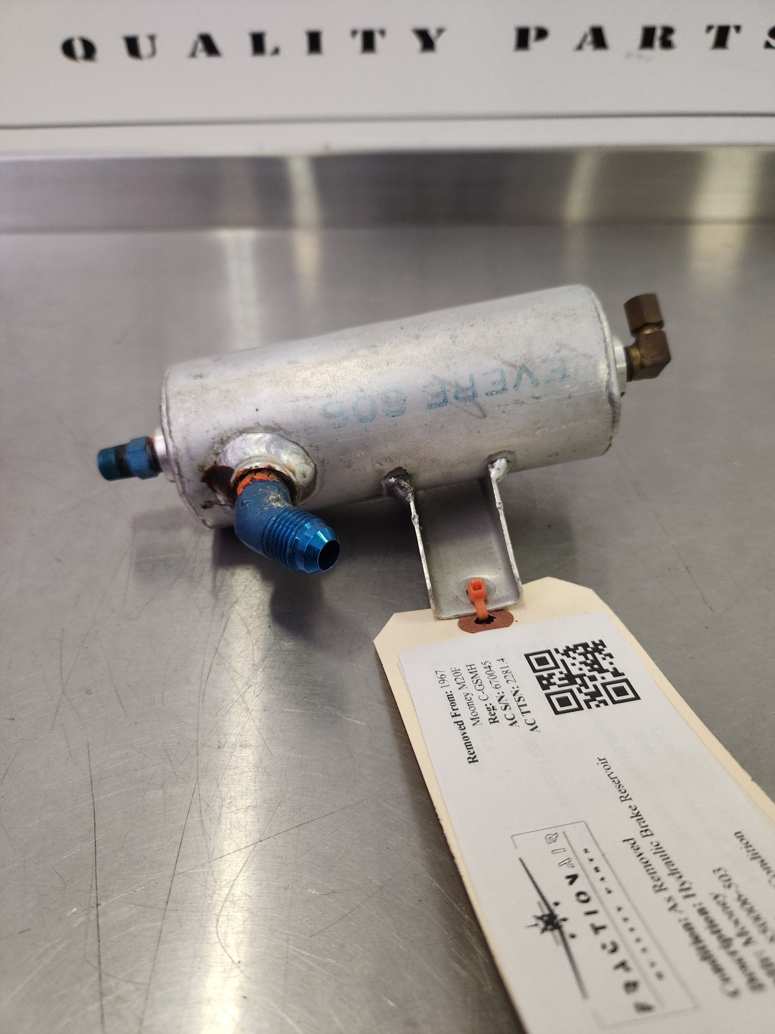 850006 - 503 Mooney Hydraulic Brake Reservoir | FractionAIR Parts - Aircraft Parts & Accessories