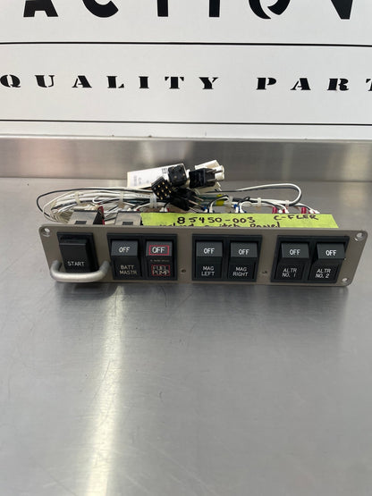 85054 - 003 Piper PA - 46 - 350P Overhead Switch Panel Assy With Switches and Harnesses | FractionAIR Parts - Aircraft Parts & Accessories