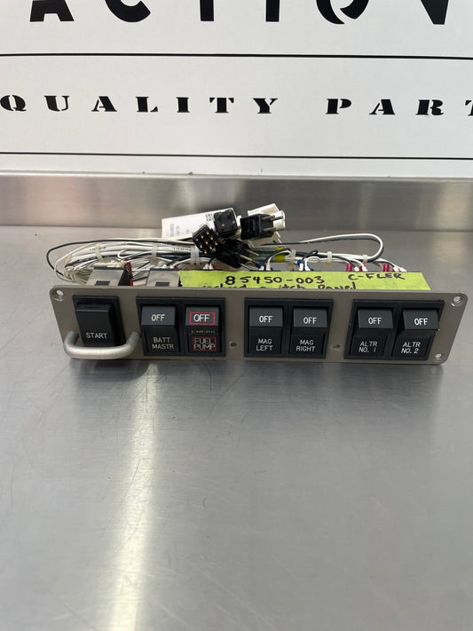 85054 - 003 Piper PA - 46 - 350P Overhead Switch Panel Assy With Switches and Harnesses | FractionAIR Parts - Aircraft Parts & Accessories