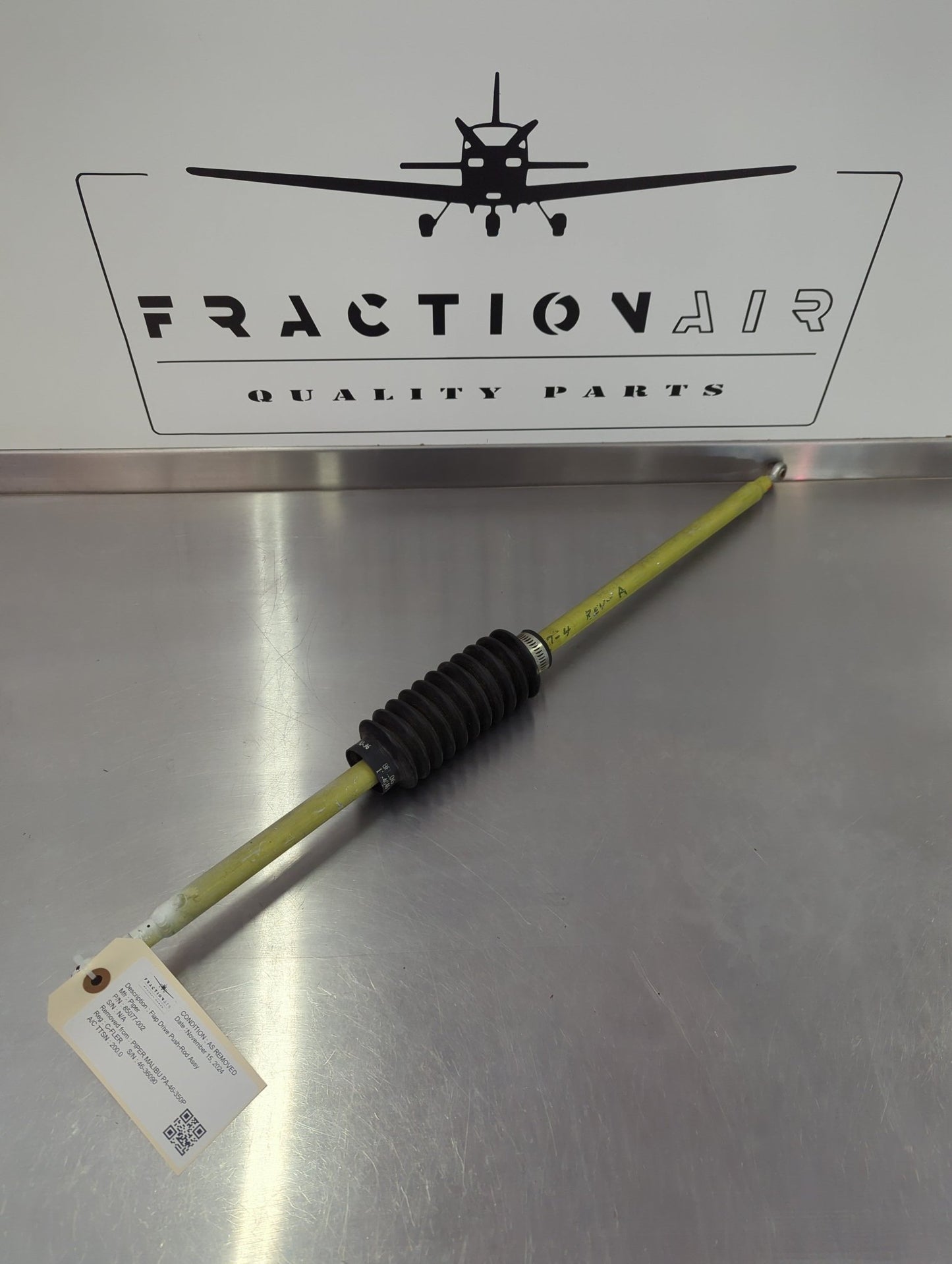 85077 - 002 PIPER MALIBU PA - 46 - 350P Flap Drive Push - Rod Assy | FractionAIR Parts - Aircraft Parts & Accessories