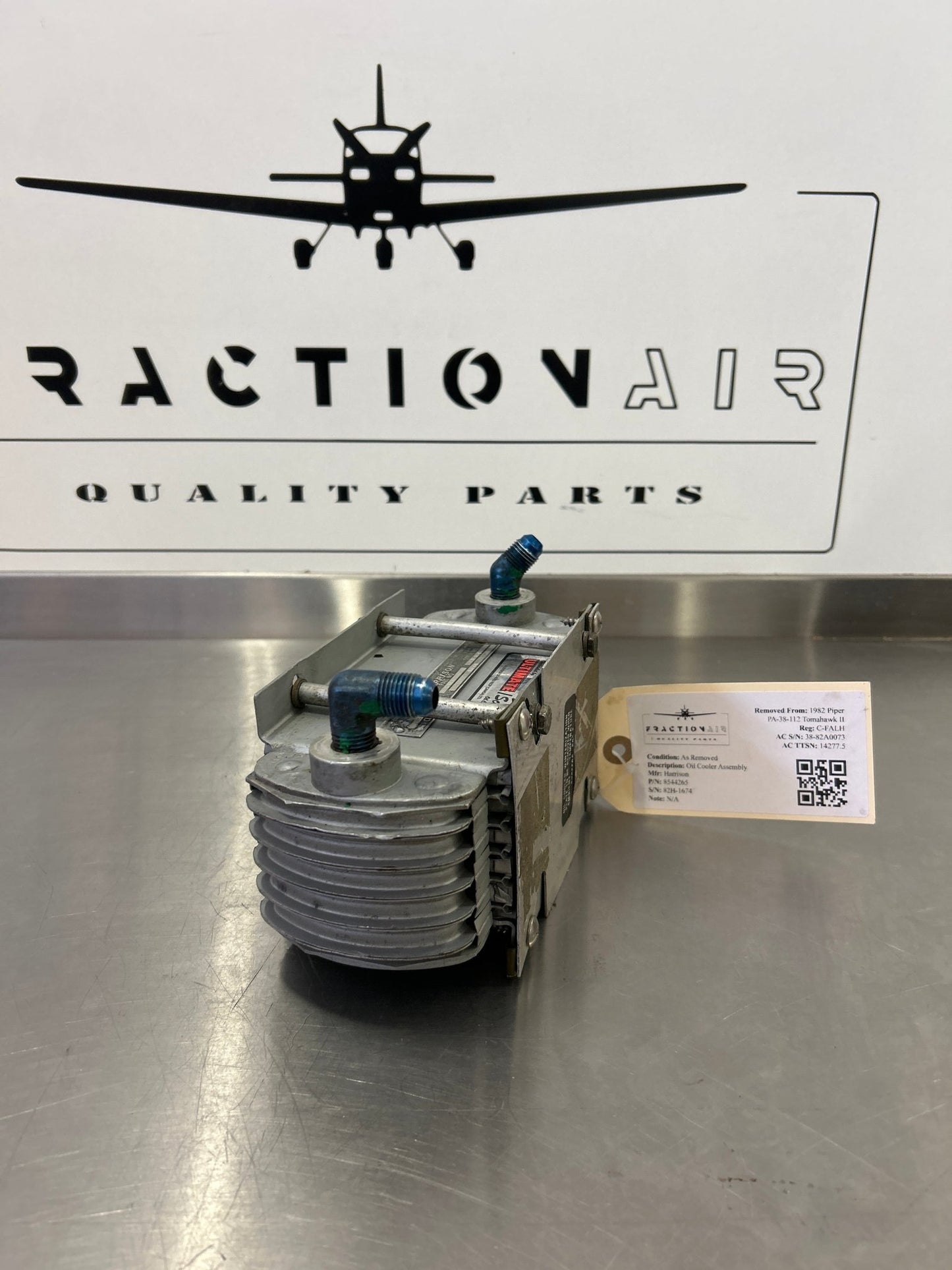 8544265 Harrison Oil Cooler Assembly AP05AU06 - 01, 77889 - 02 | FractionAIR Parts - Aircraft Parts & Accessories
