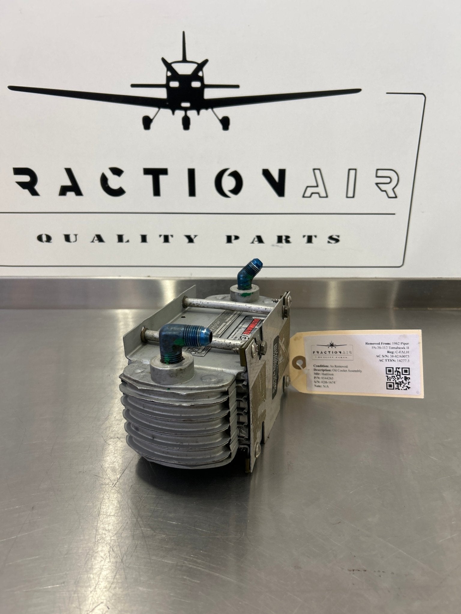 8544265 Harrison Oil Cooler Assembly AP05AU06 - 01, 77889 - 02 | FractionAIR Parts - Aircraft Parts & Accessories