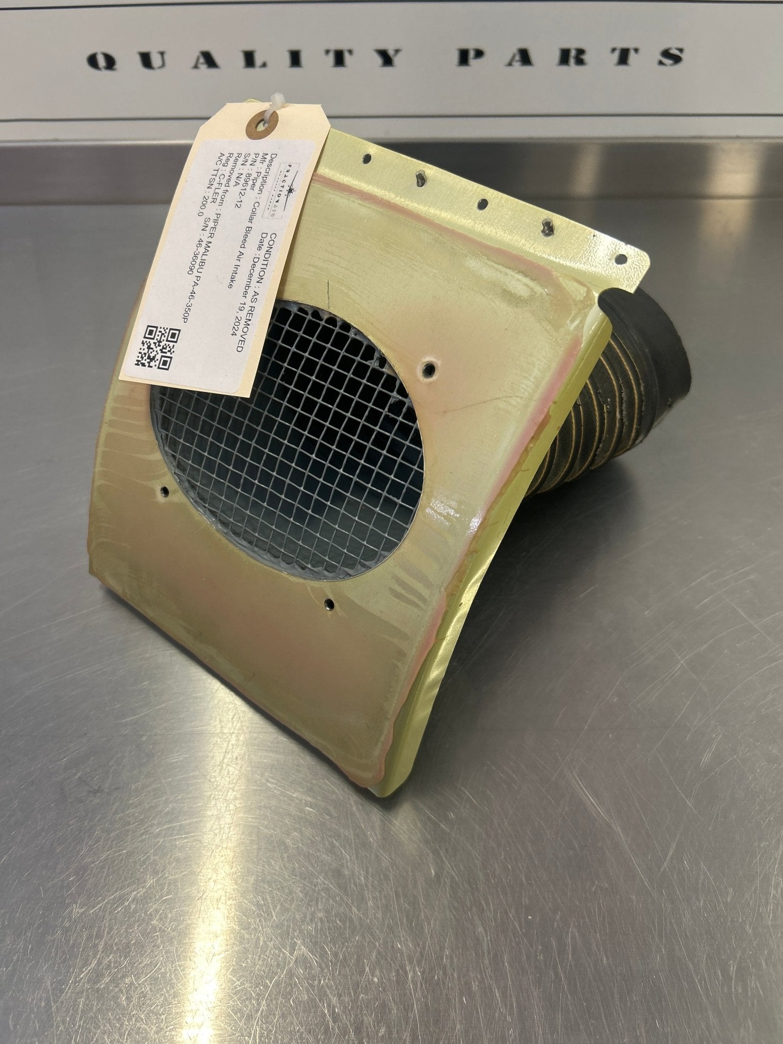 89612 - 012 Bleed Air Intake | FractionAIR Parts - Aircraft Parts & Accessories
