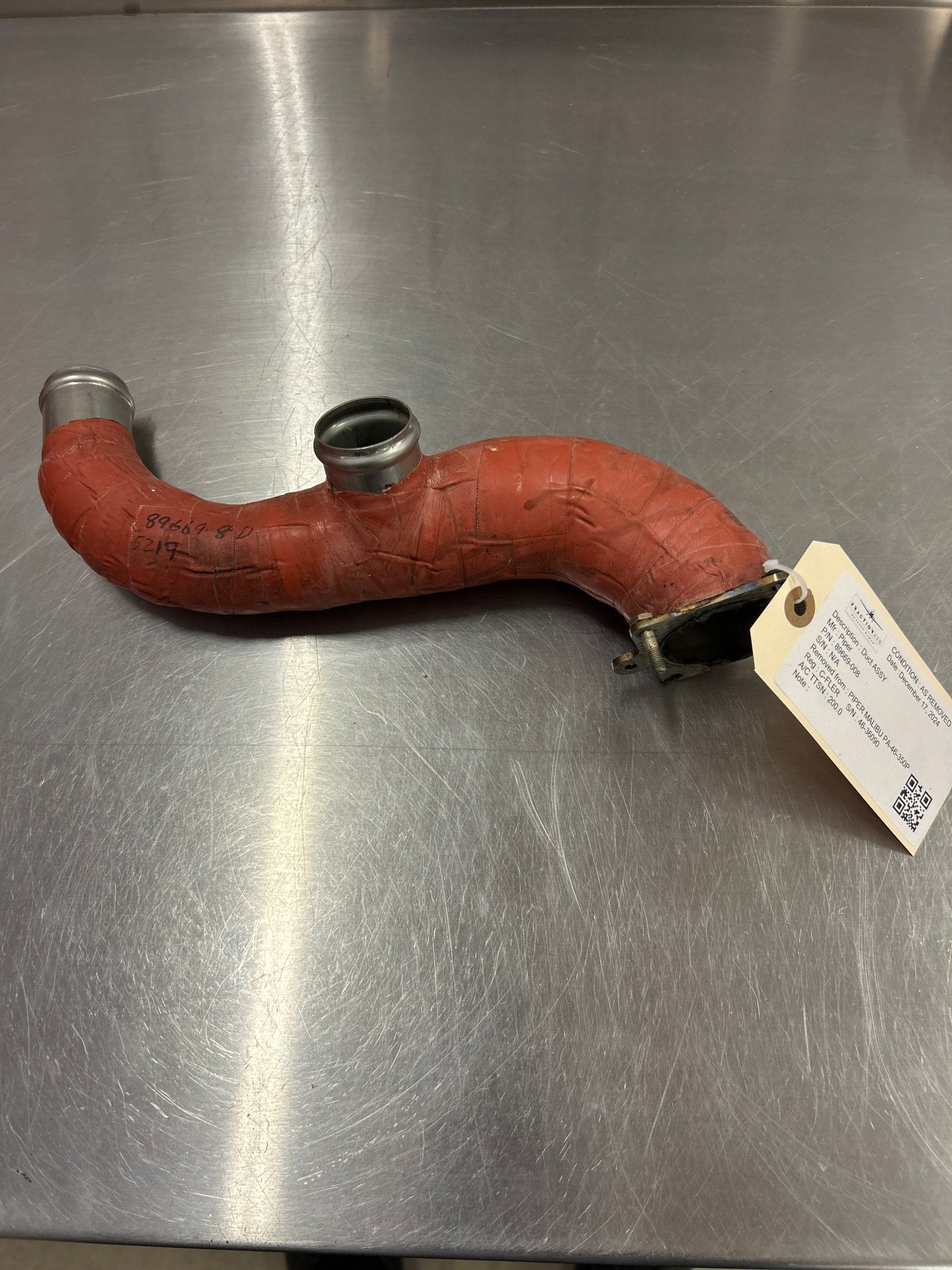 89669 - 008 Duct ASSY | FractionAIR Parts - Aircraft Parts & Accessories