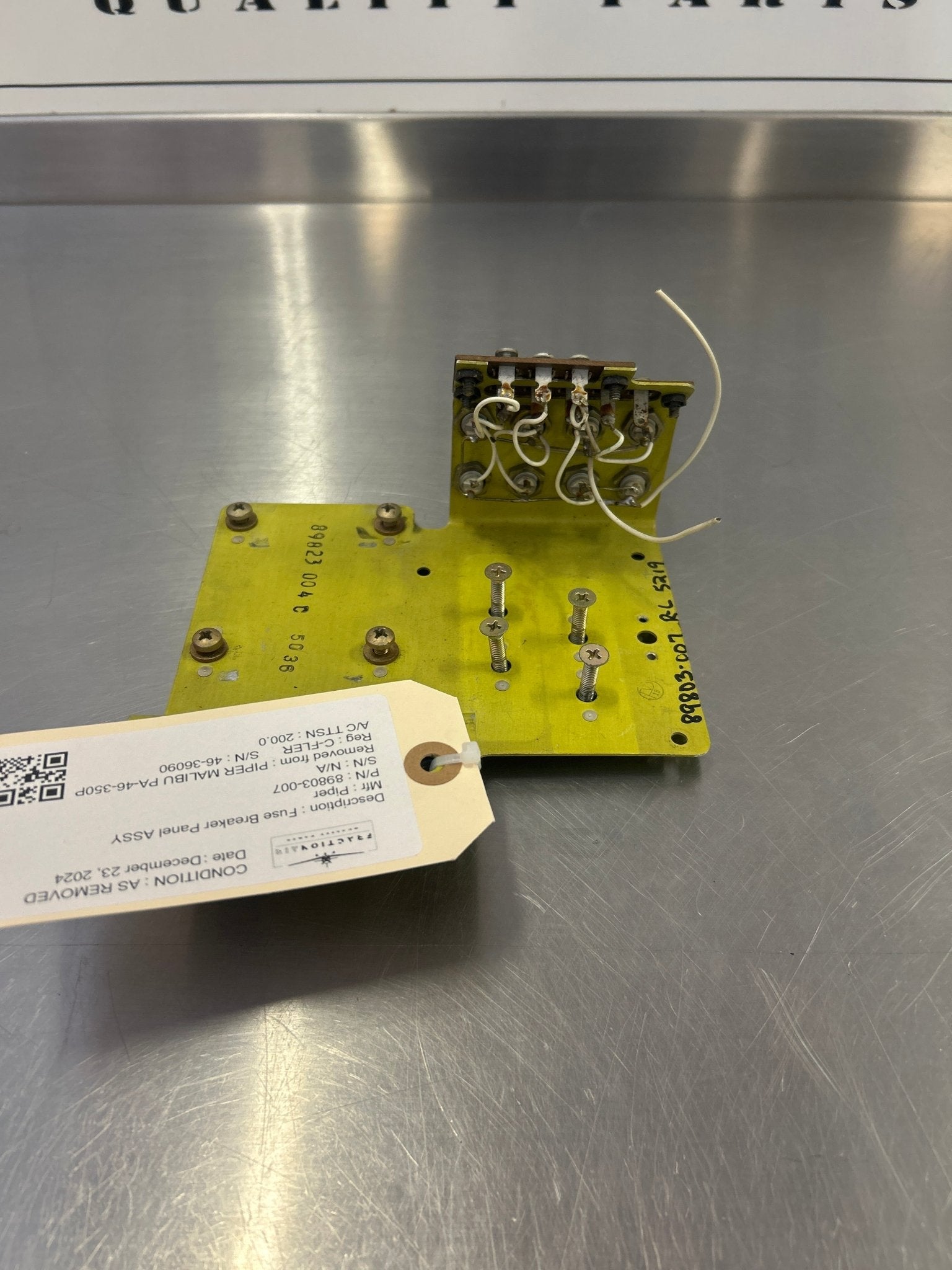 89803 - 007 Fuse Breaker Panel ASSY | FractionAIR Parts - Aircraft Parts & Accessories