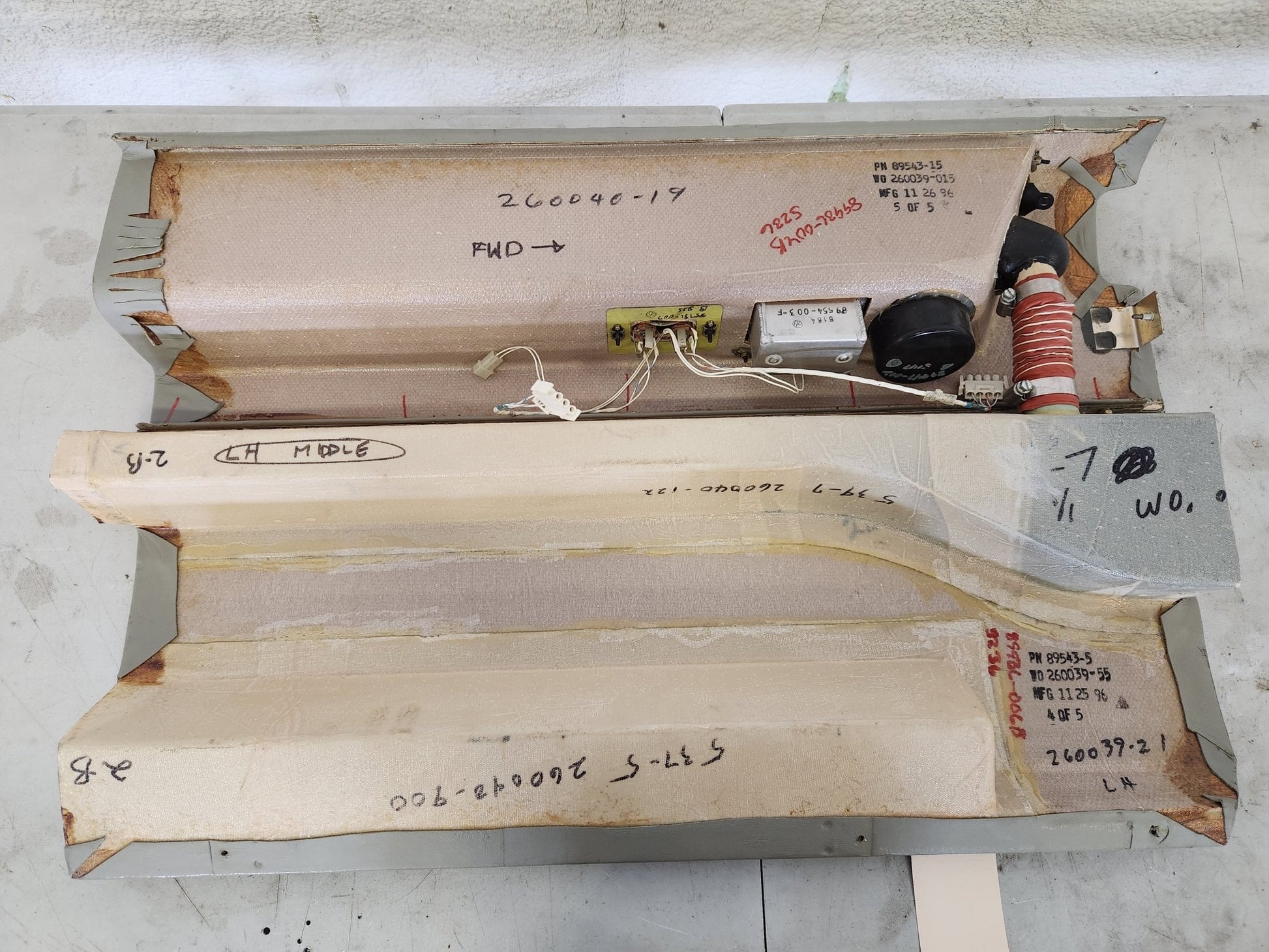 89936 - 004 and 89936 - 006 Piper Panel Assy Armrest | FractionAIR Parts - Aircraft Parts & Accessories