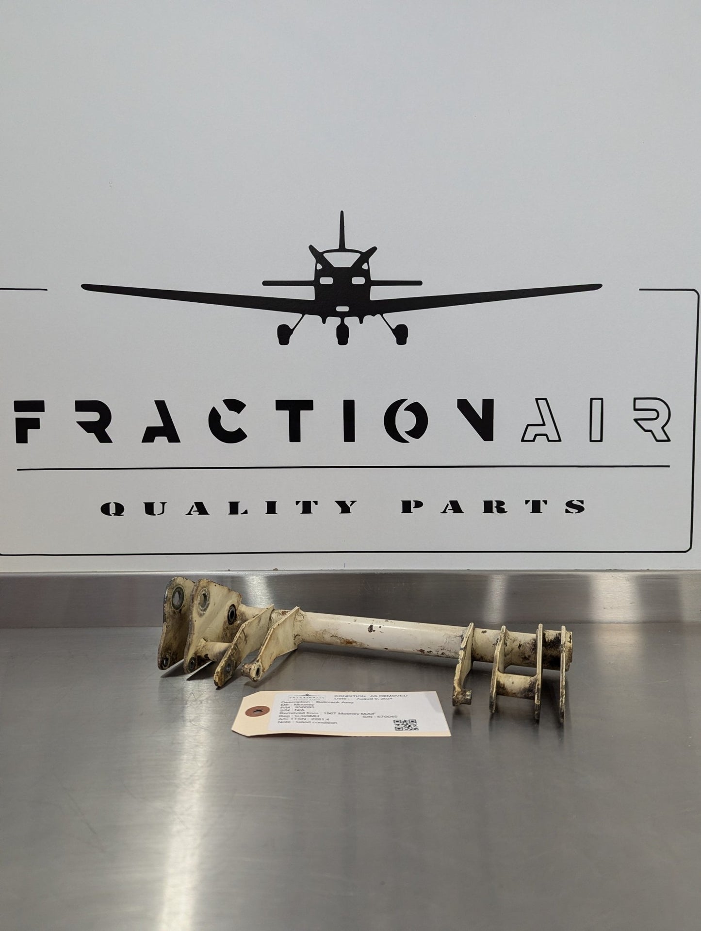 950095 Retraction Bellcrank Assy | FractionAIR Parts - Aircraft Parts & Accessories