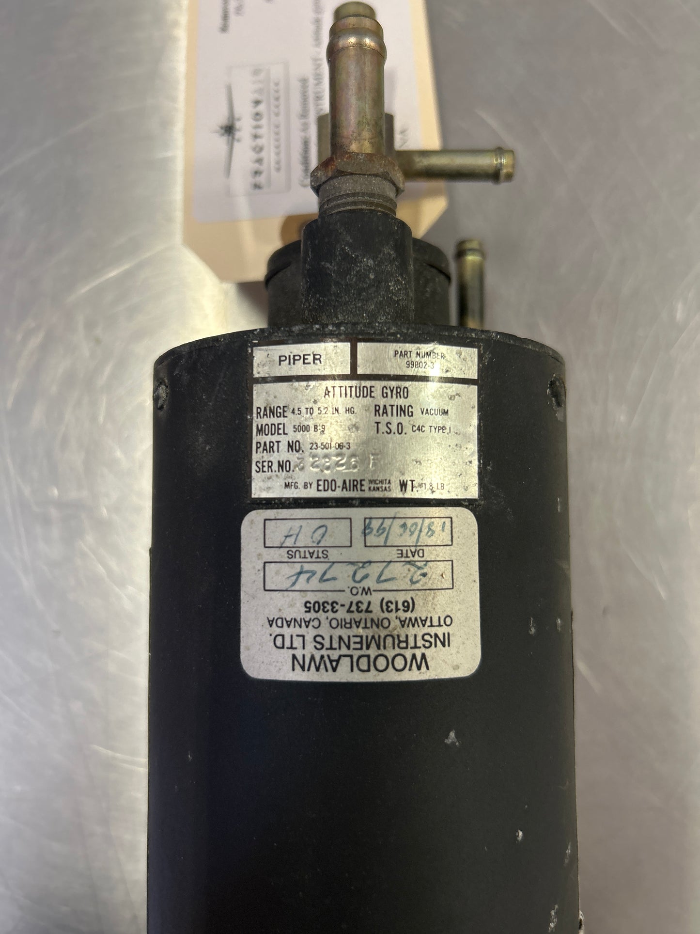 23-501-06-3 Attitude Gyro INSTRUMENT - Attitude gyro (Edo-Aire) 99002-3
