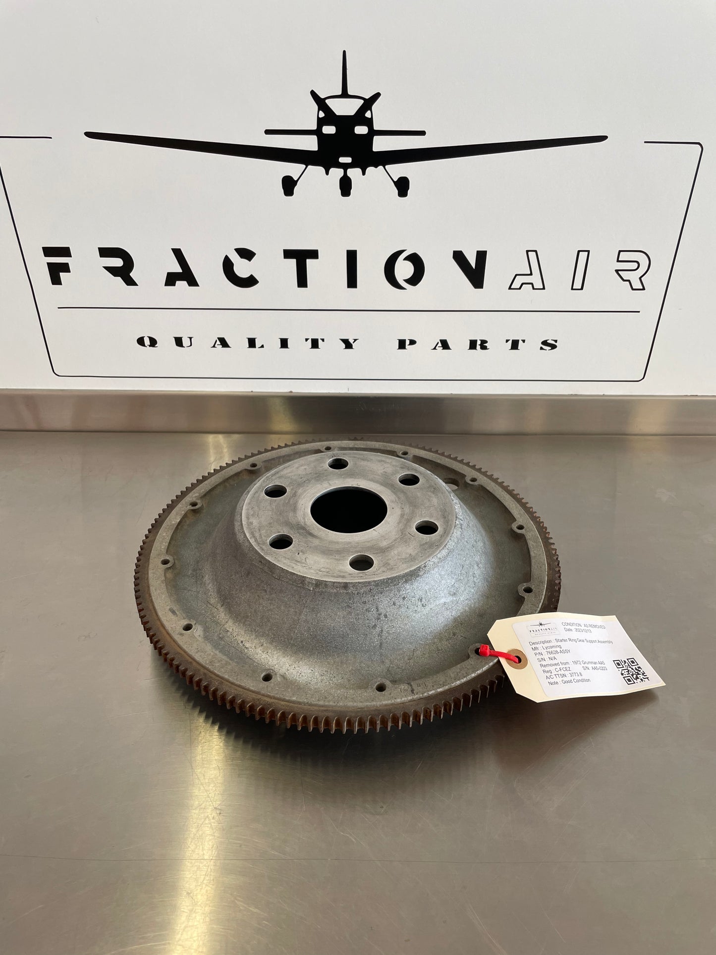 76628-ASSY Lycoming Starter Ring Gear Support Assembly 149 TOOTH Flywheel