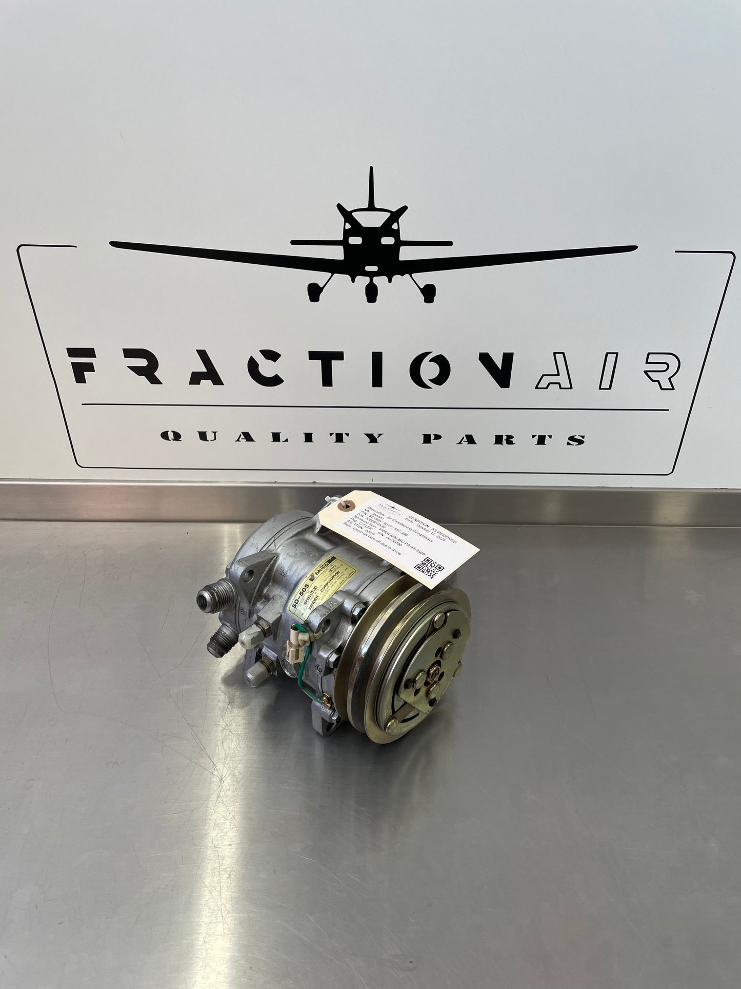 SD-505 Piper PA-46-350P Air Conditioning Compressor ALT : 9077 / 557-390