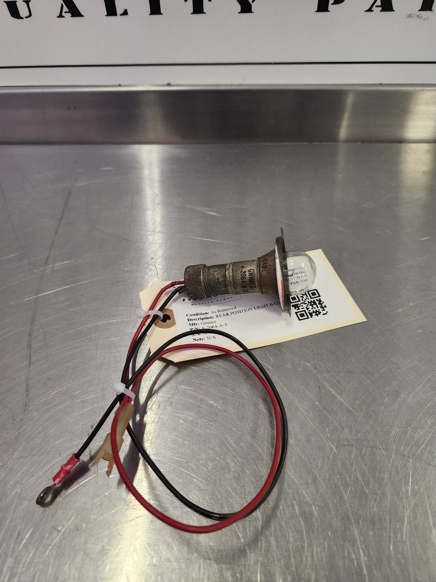 A - 2064 - A - 3 Grimes REAR POSITION LIGHT BASE | FractionAIR Parts - Aircraft Parts & Accessories